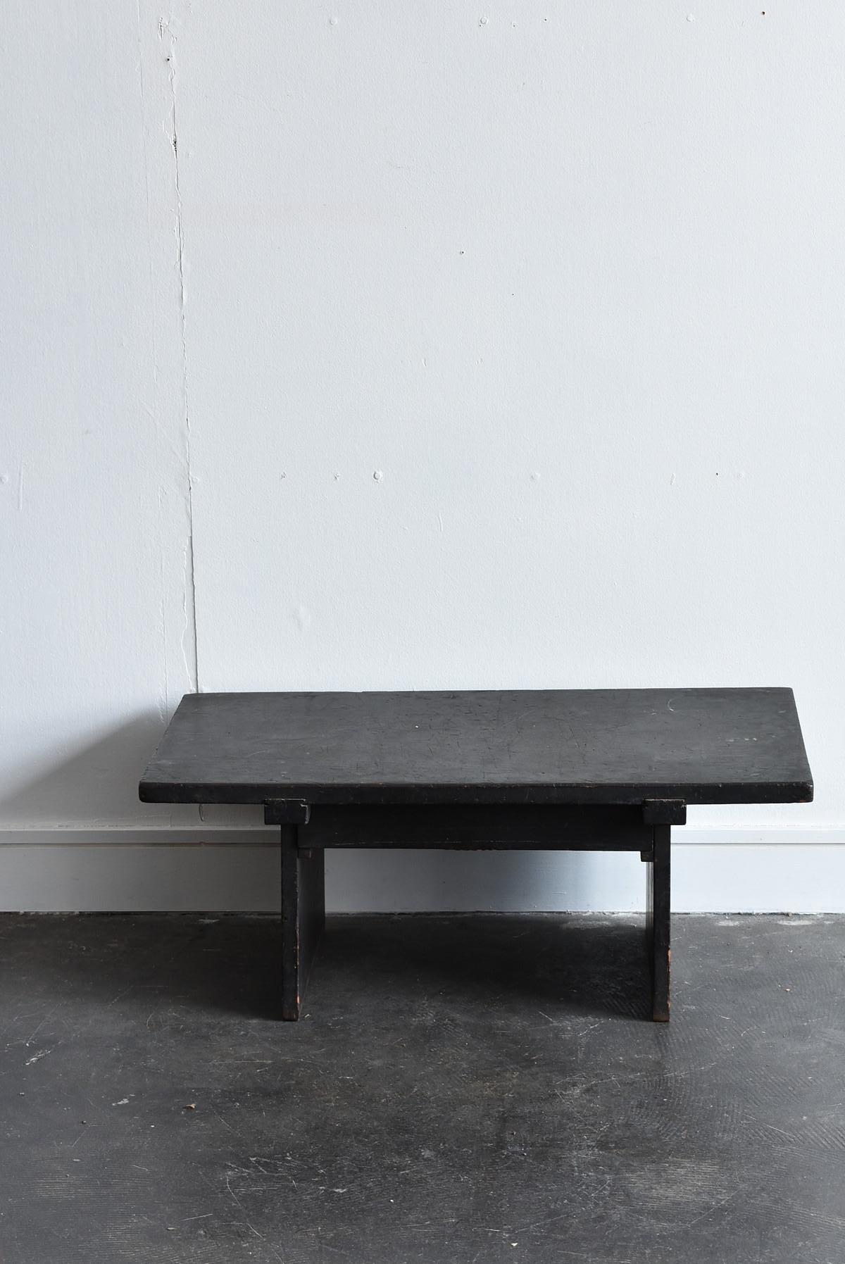 Japanese Antique Small Black Desk / Edo Period Low Table / Coffee Table 6