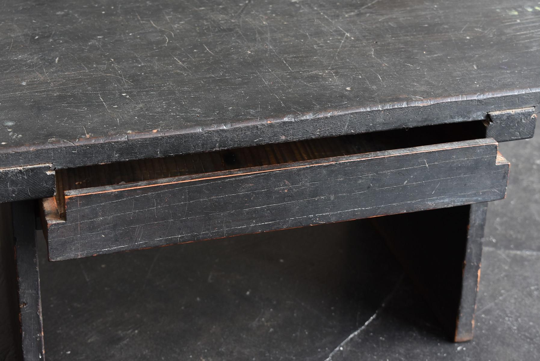 Japanese Antique Small Black Desk / Edo Period Low Table / Coffee Table 1