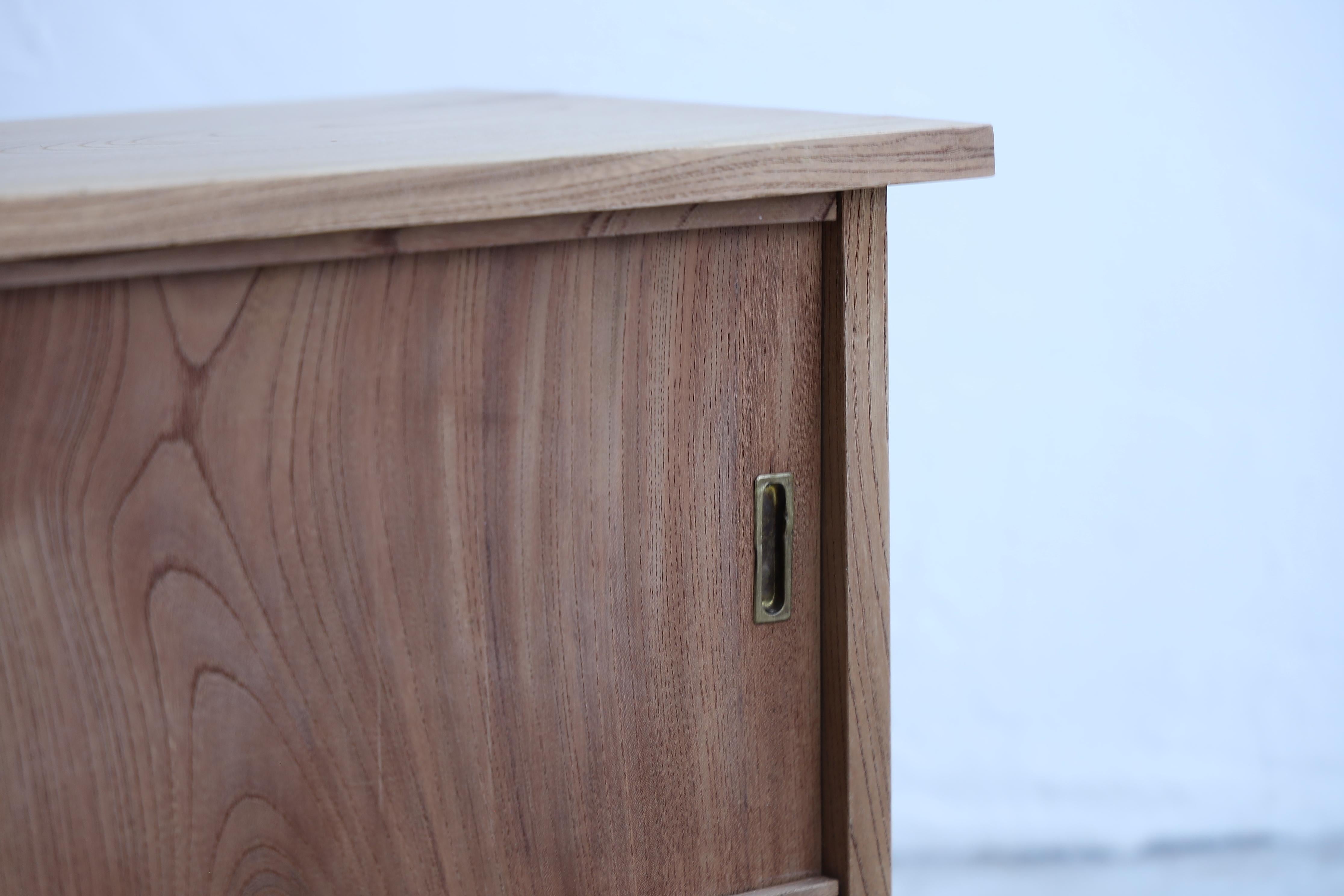 Hand-Crafted Japanese Antique Small Cabinets, Zelkova sofa sideboard, Wabi Sabi, Japandi For Sale