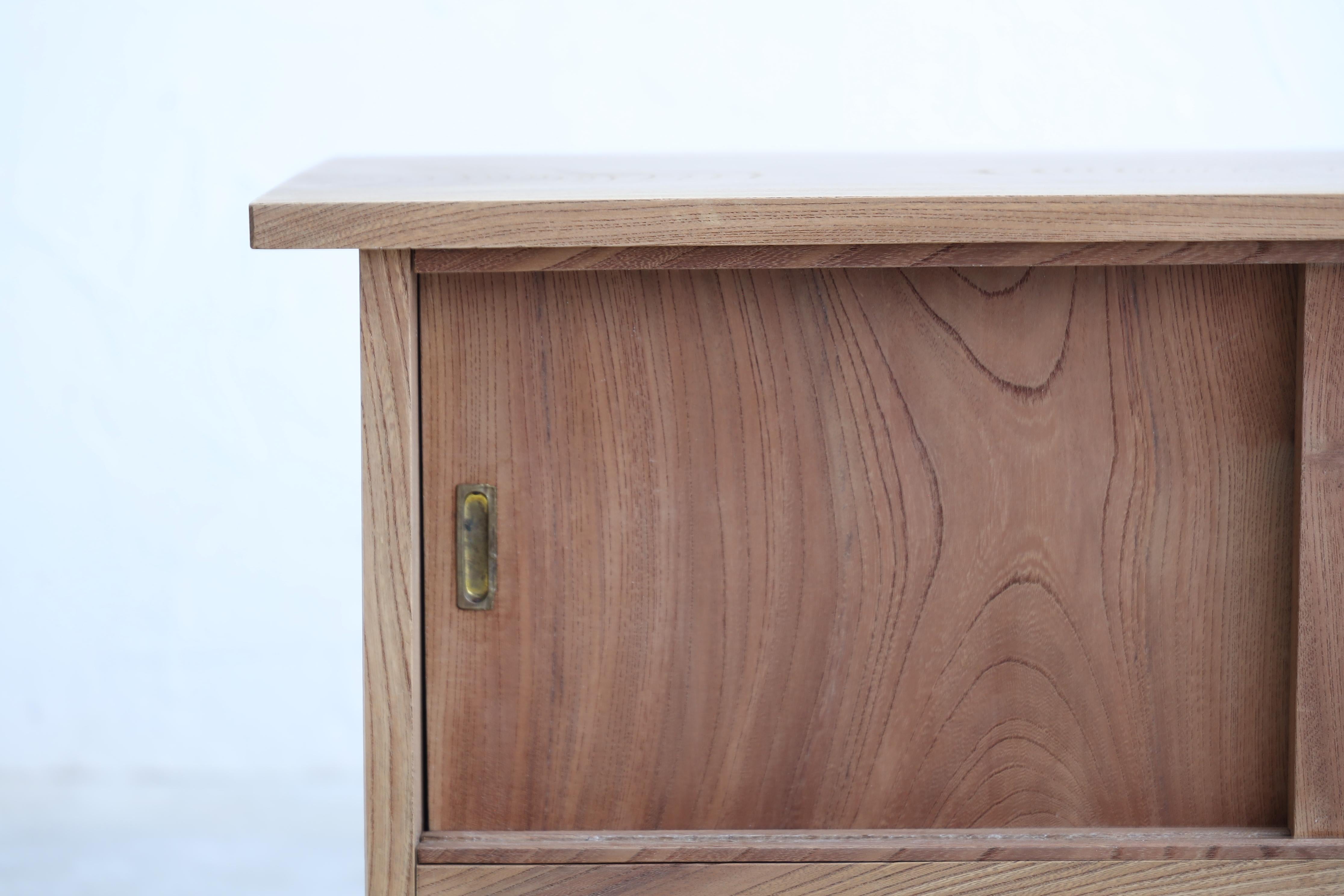 Japanese Antique Small Cabinets, Zelkova sofa sideboard, Wabi Sabi, Japandi For Sale 1