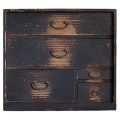 Cómoda japonesa antigua, Era Edo (Tenpō 1830-1844), Wabi-Sabi