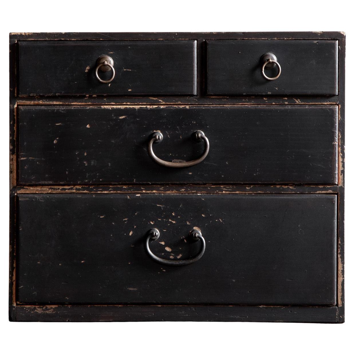 Japanese Antique Small Chest of Drawers, Keio Era (Edo Period, 1867), Wabi Sabi For Sale