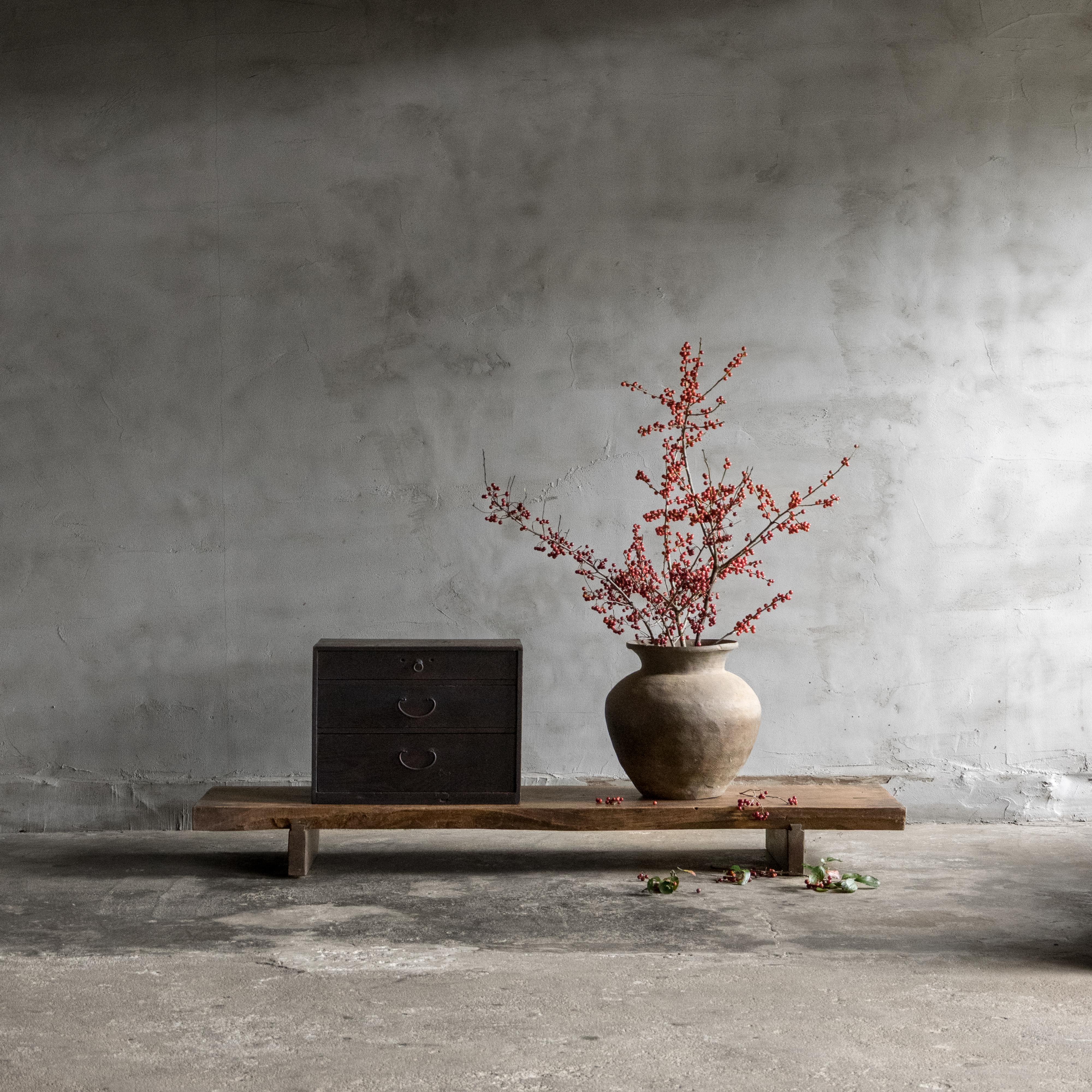 Cassettone antico giapponese, epoca Meiji (1868-1912), Wabi Sabi in vendita 6