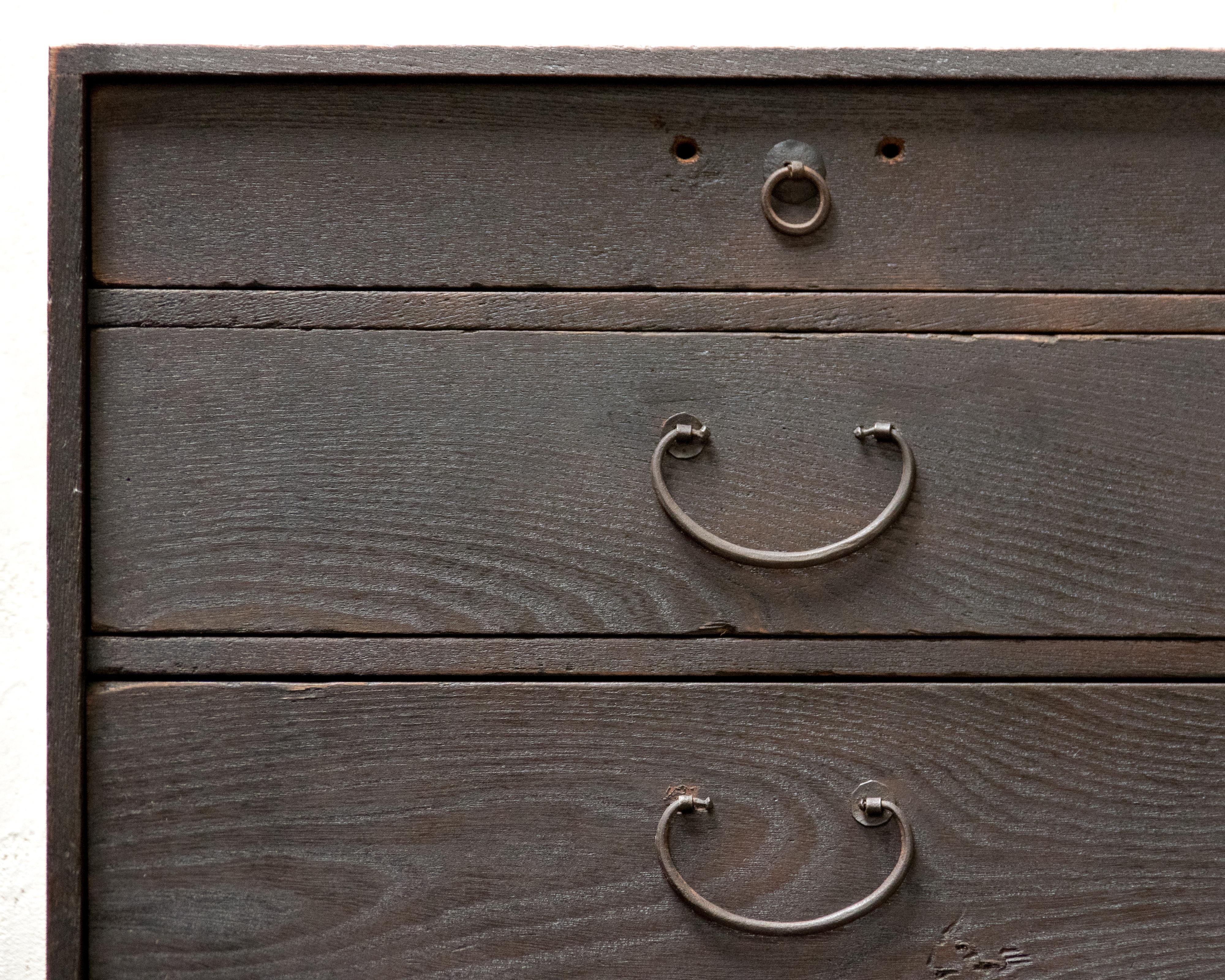 Cassettone antico giapponese, epoca Meiji (1868-1912), Wabi Sabi in vendita 1