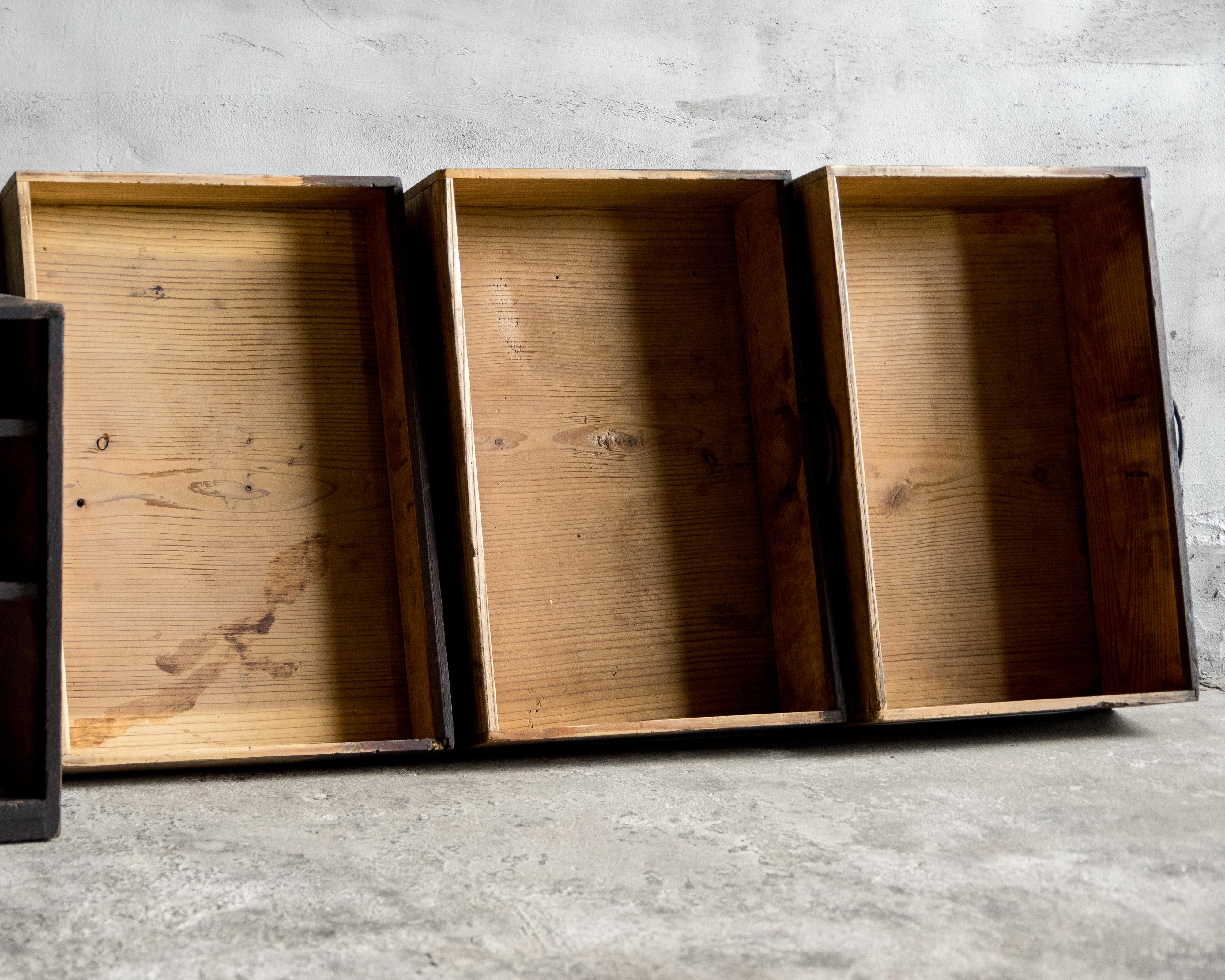 Cassettone antico giapponese, epoca Meiji (1868-1912), Wabi Sabi in vendita 3