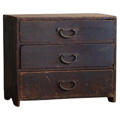 Japanese Antique Small Chest of Drawers, Meiji Era '1868-1912'Wabi Sabi
