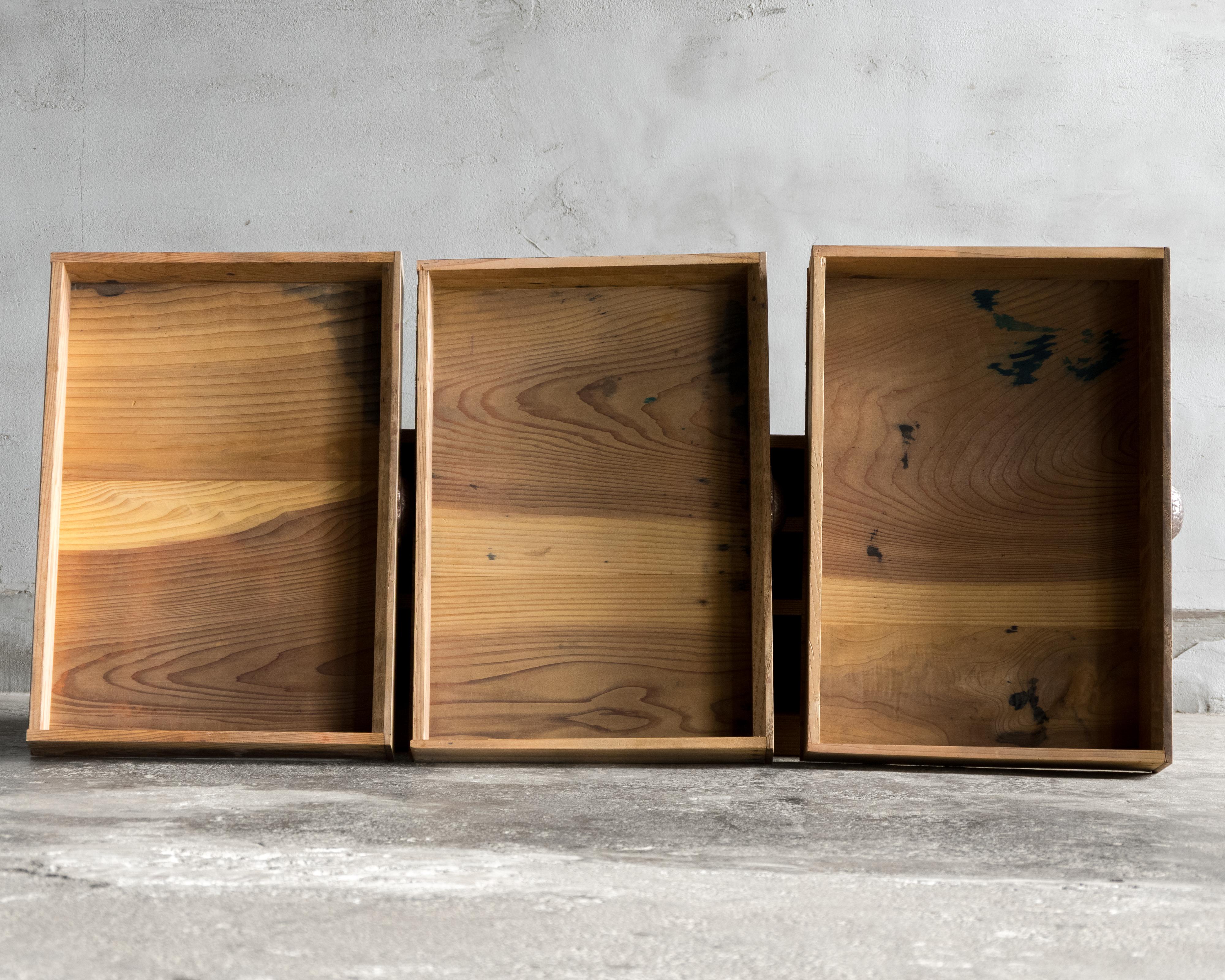 Japanese Antique Small Chest of Drawers, Taisho Era (1912–1926), Wabi Sabi For Sale 7