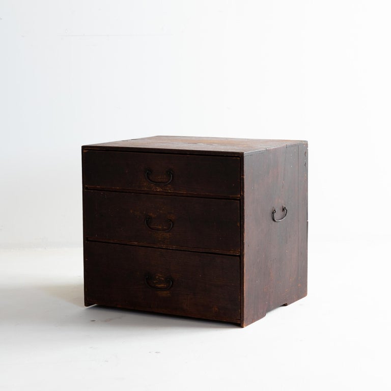 Japanese Antique Small Drawer / Cabinet Storage Tansu Wabisabi For Sale at  1stDibs