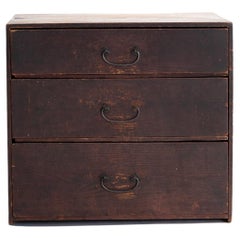 Japanese Antique Small Drawer 1860s-1900s / Cabinet Storage Tansu 