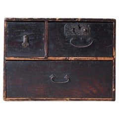 Japanese Antique Small Drawer 1860s-1900s / Cabinet Storage Tansu Wabisabi