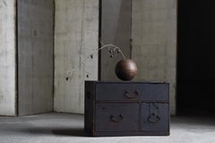 Petit tiroir japonais ancien 1860s-1900s / rangement Tansu Wabisabi