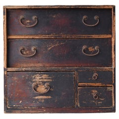 Japanese Antique Small Drawer 1860s-1900s / Tansu Wabi Sabi