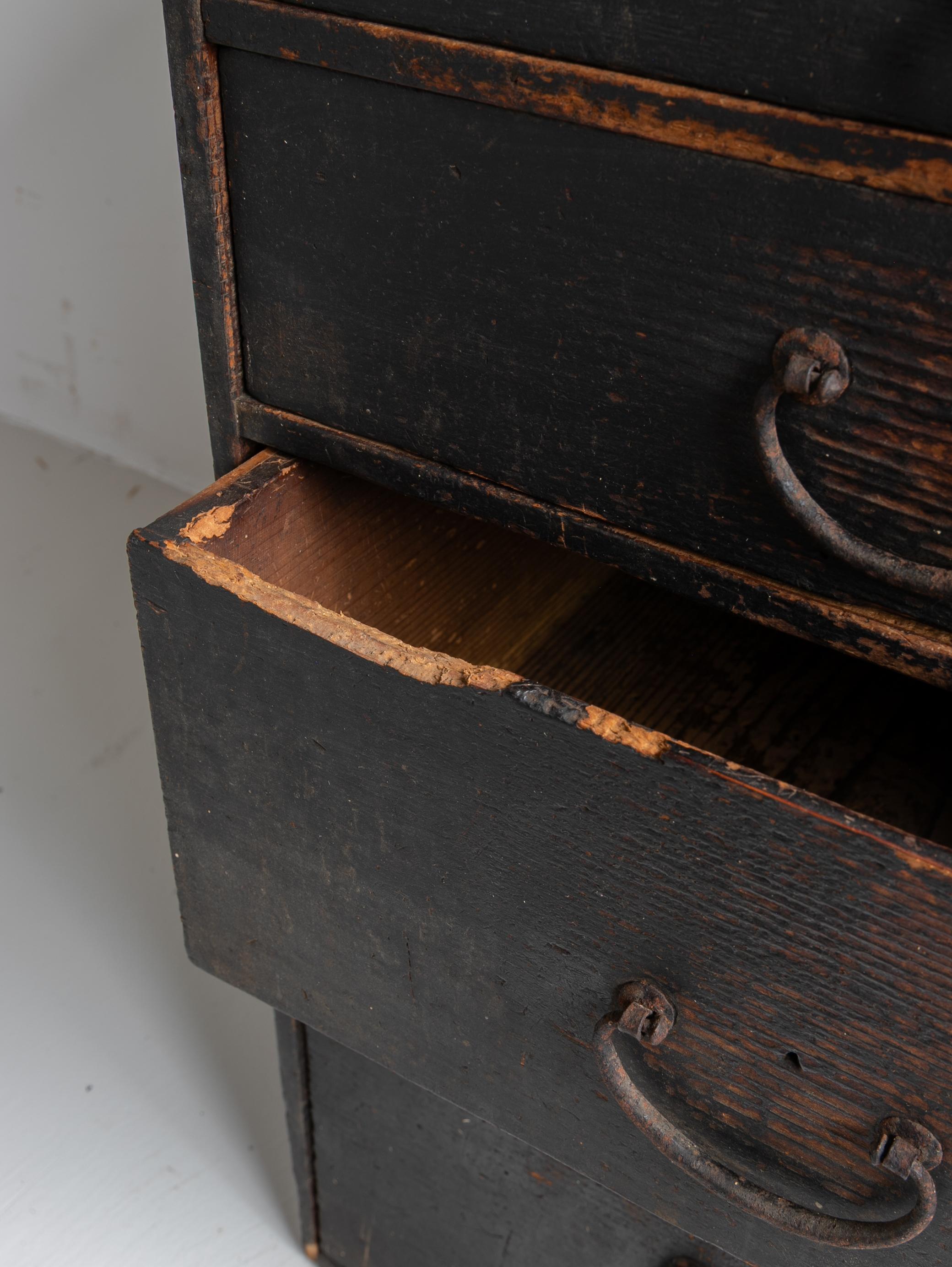 Japanese Antique Small Drawer 1860s-1920s Meiji period /  Tansu / Wabisabi / For Sale 4
