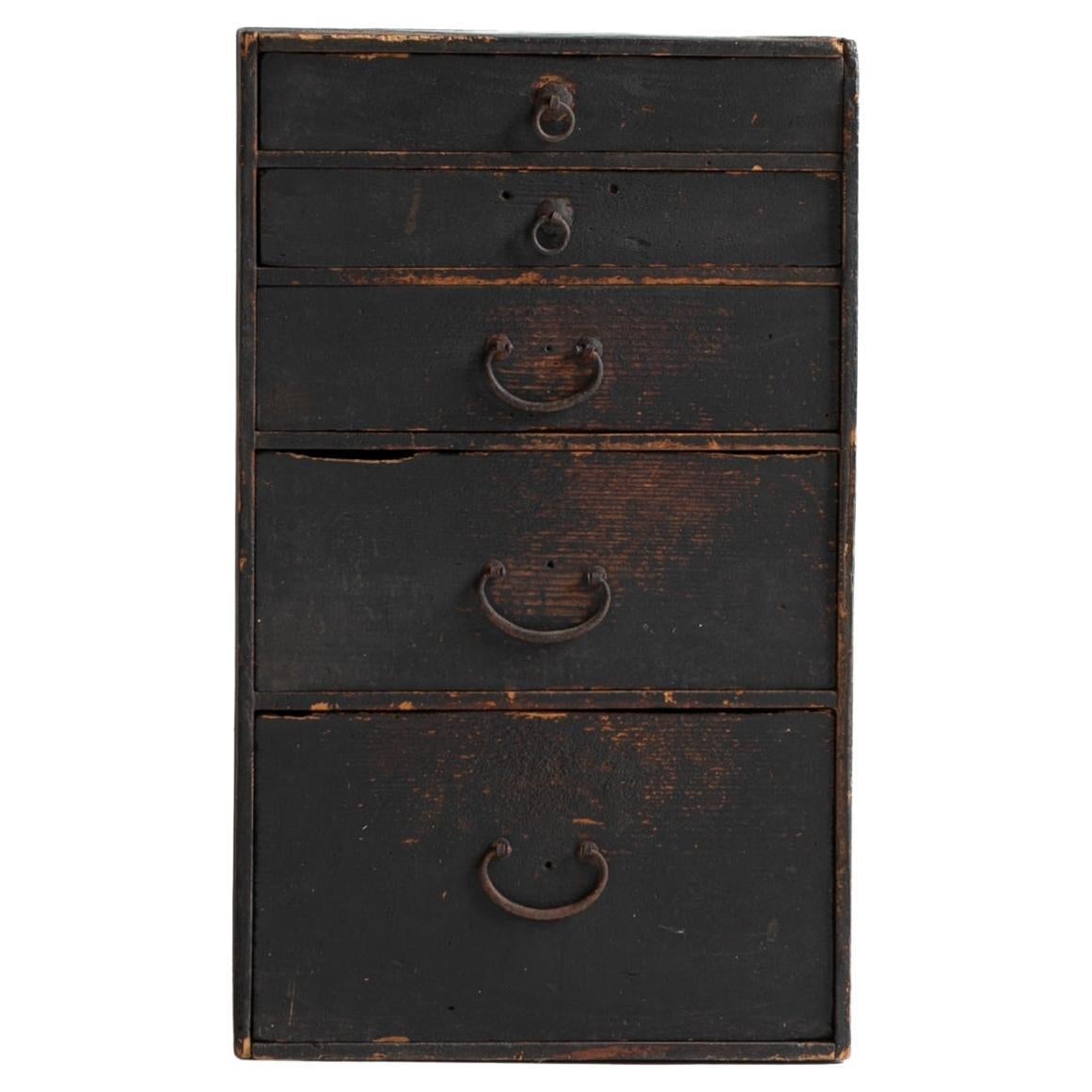 Japanese Antique Small Drawer 1860s-1920s Meiji period /  Tansu / Wabisabi /