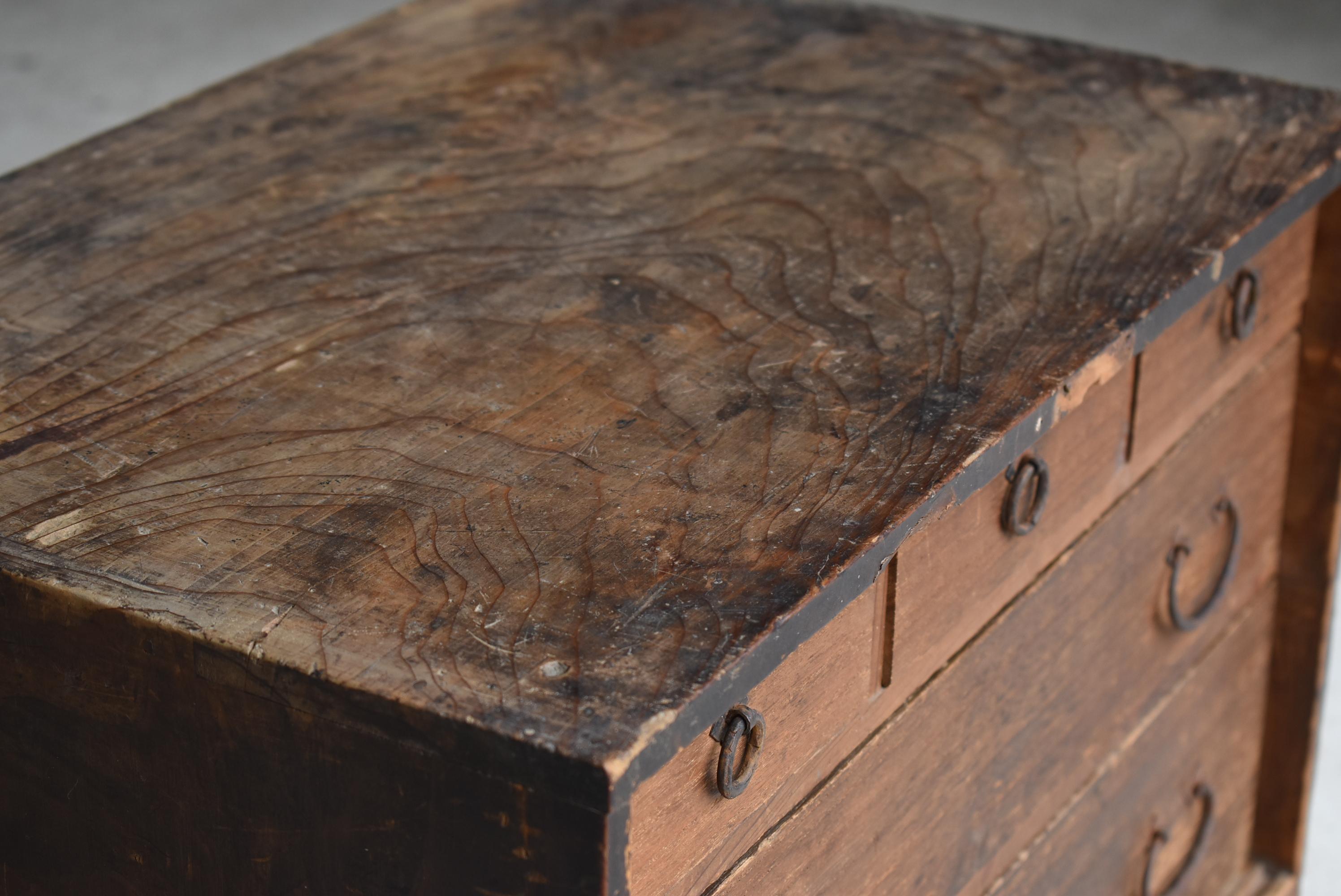 Japanese Antique Small Drawer 1860s-1920s / Tansu Storage Wabi Sabi 9
