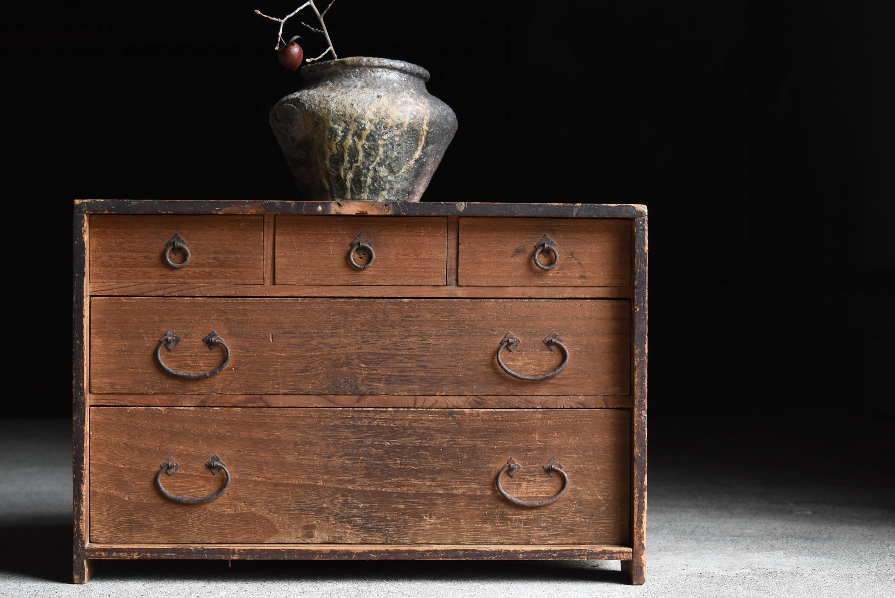 Japanese Antique Small Drawer 1860s-1920s / Tansu Storage Wabi Sabi 10
