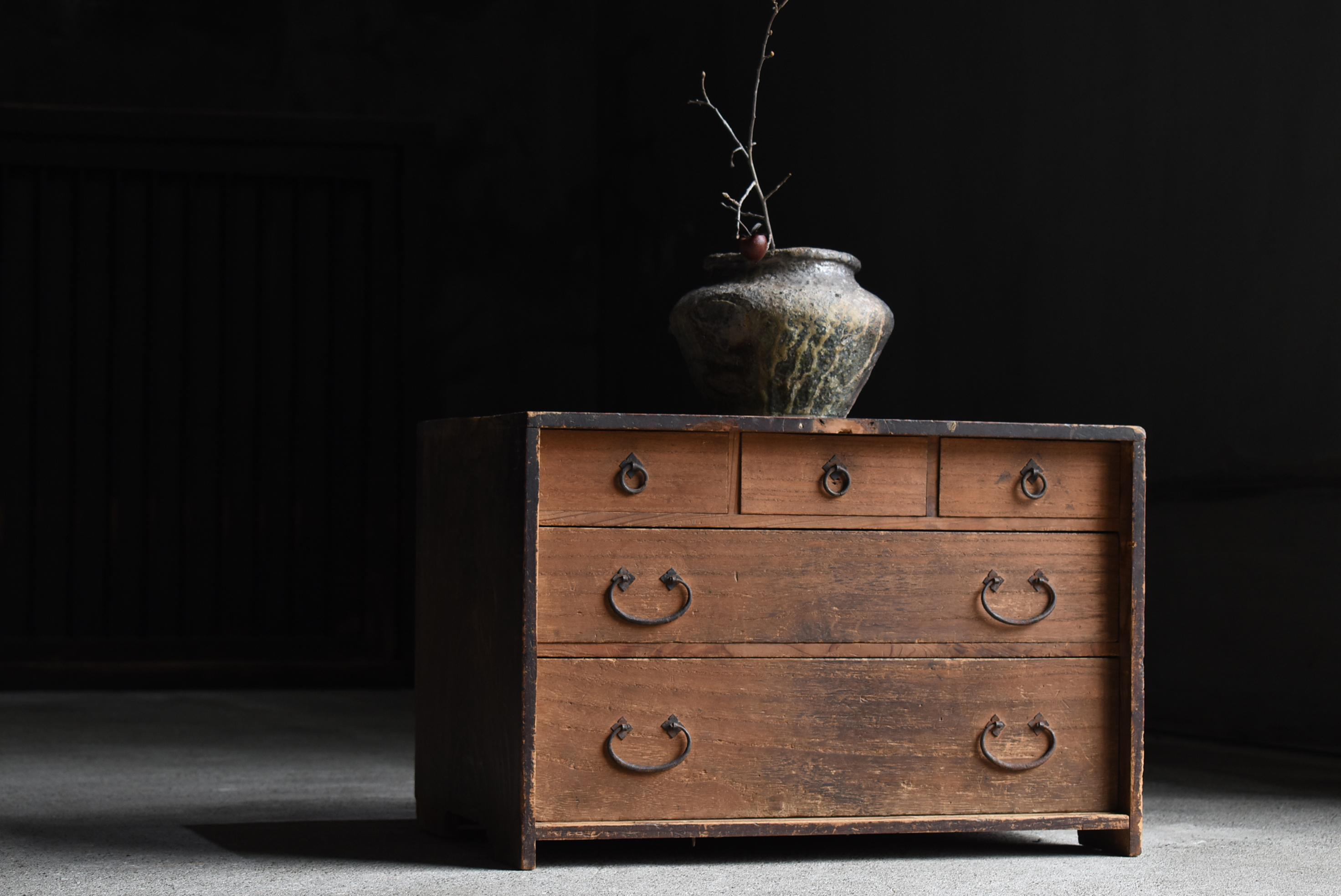 Meiji Japanese Antique Small Drawer 1860s-1920s / Tansu Storage Wabi Sabi