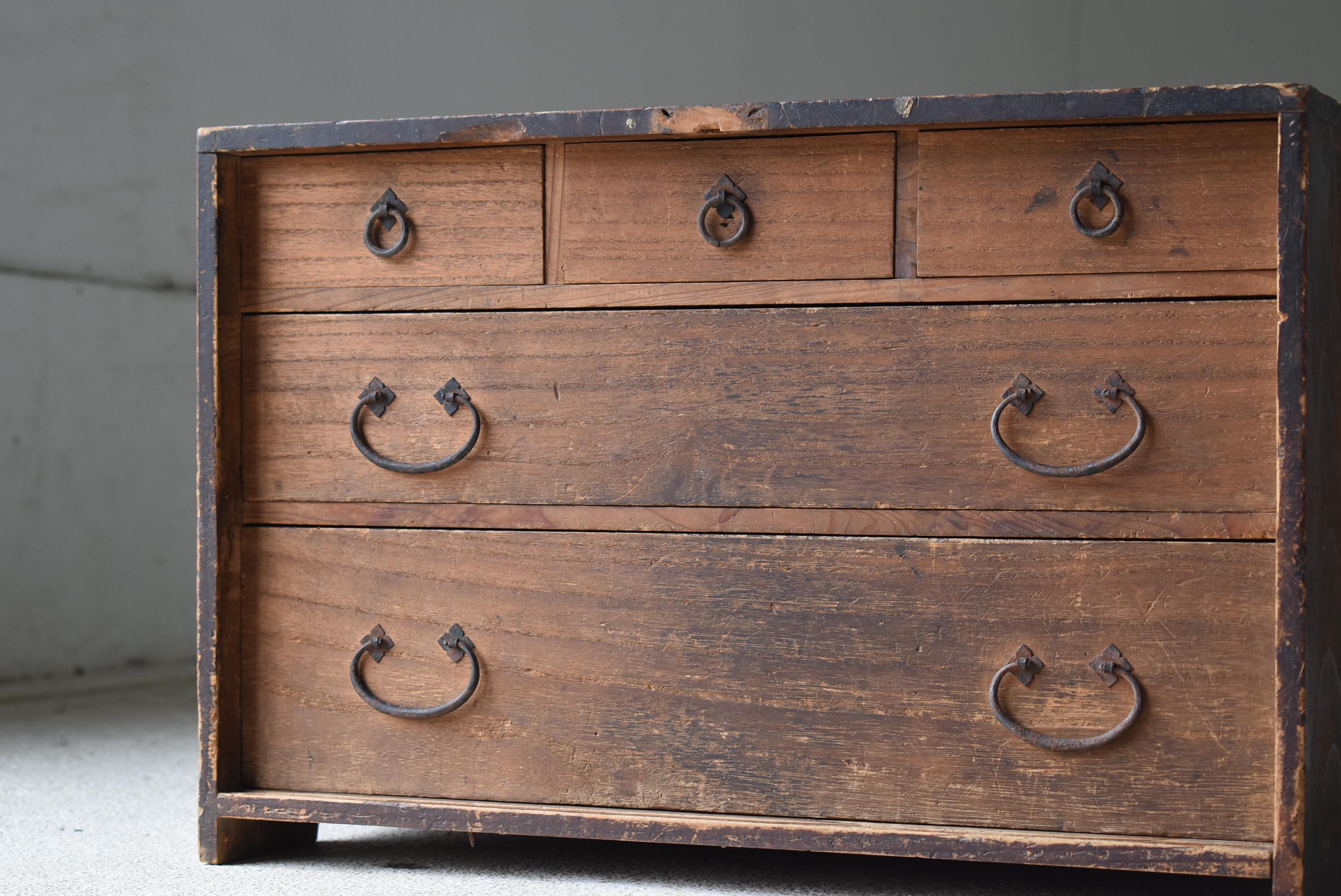 20th Century Japanese Antique Small Drawer 1860s-1920s / Tansu Storage Wabi Sabi