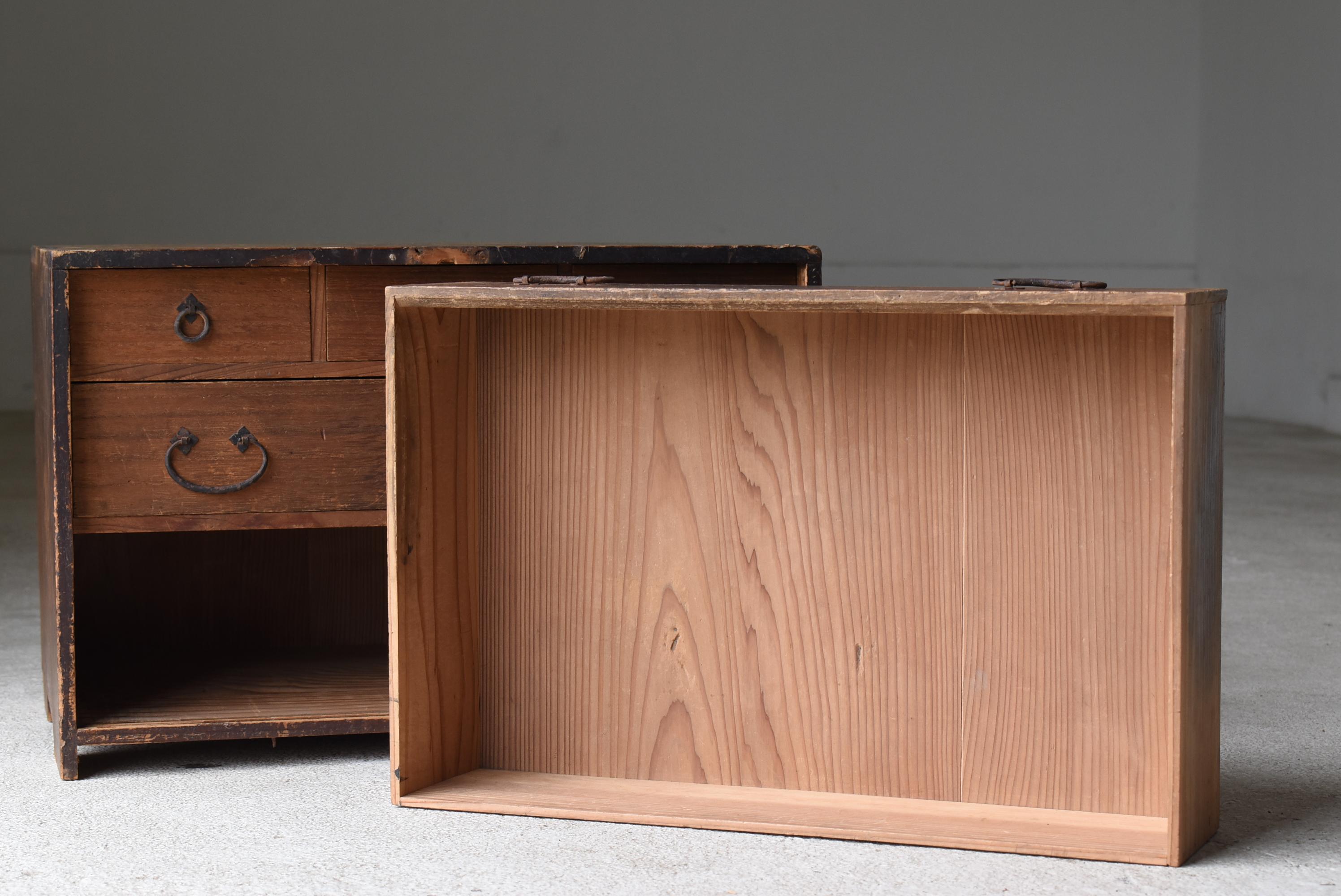 Japanese Antique Small Drawer 1860s-1920s / Tansu Storage Wabi Sabi 2