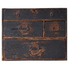 Piccolo cassetto antico giapponese degli anni 1860-1920 / Tansu Wabisabi