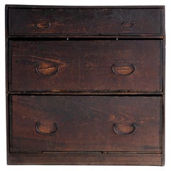 Japanese Antique Small Drawer / Cabinet Storage Tansu Wabisabi