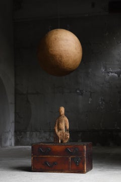 Japanische antike kleine Schubladen-Kommode 1860-1900er Jahre / Nachttisch Wabisabi