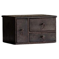 Japanese Antique Small Drawer Chest, Meiji Era'1868-1912'Wabi Sabi
