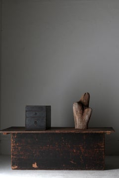 Petit tiroir / rangement japonais ancien / 1912-1926s Wabi-Sabi Mingei