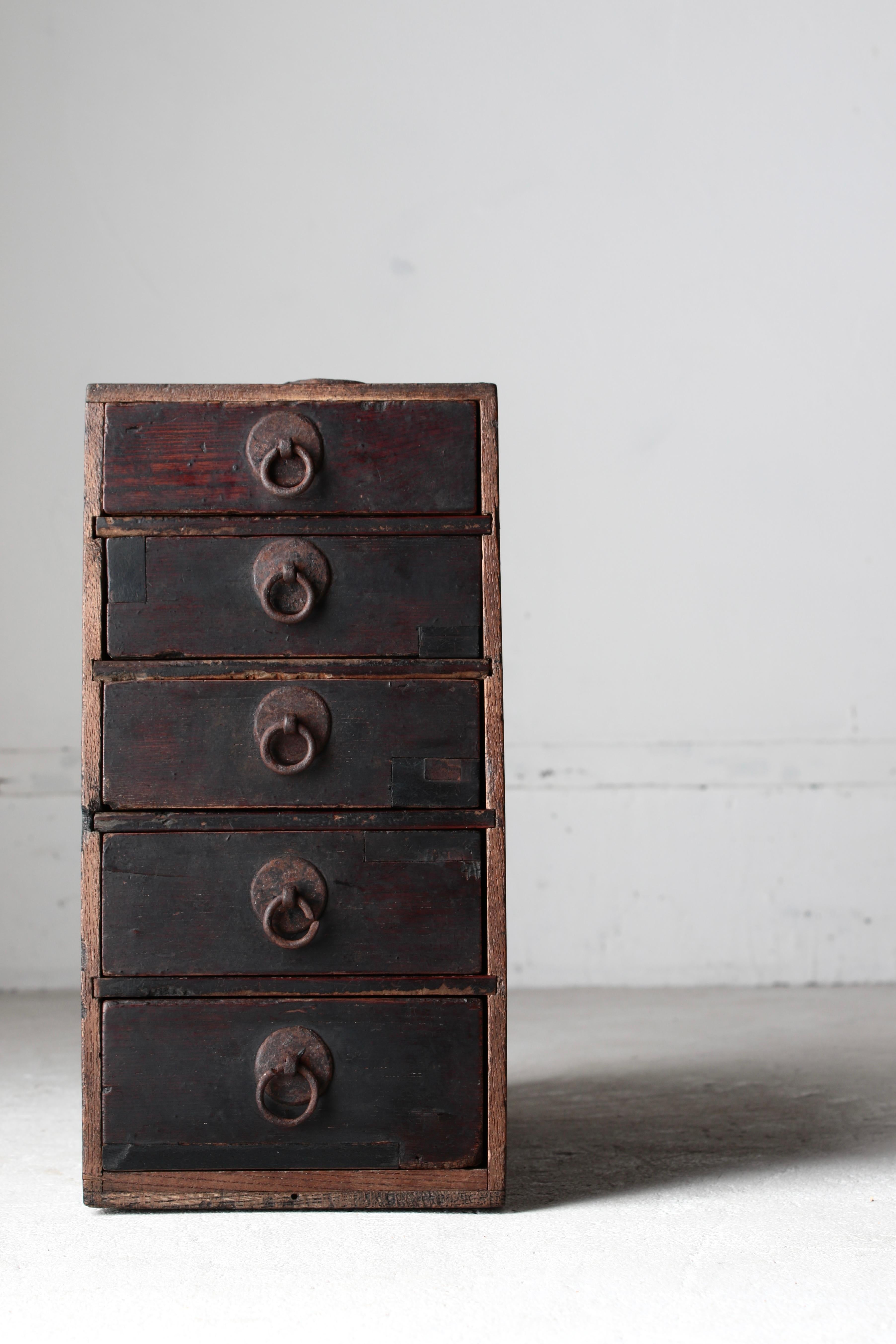 Japanese Antique Small Drawer /Storage Tansu / 1868-1912s / Wabi-Sabi Mingei 8