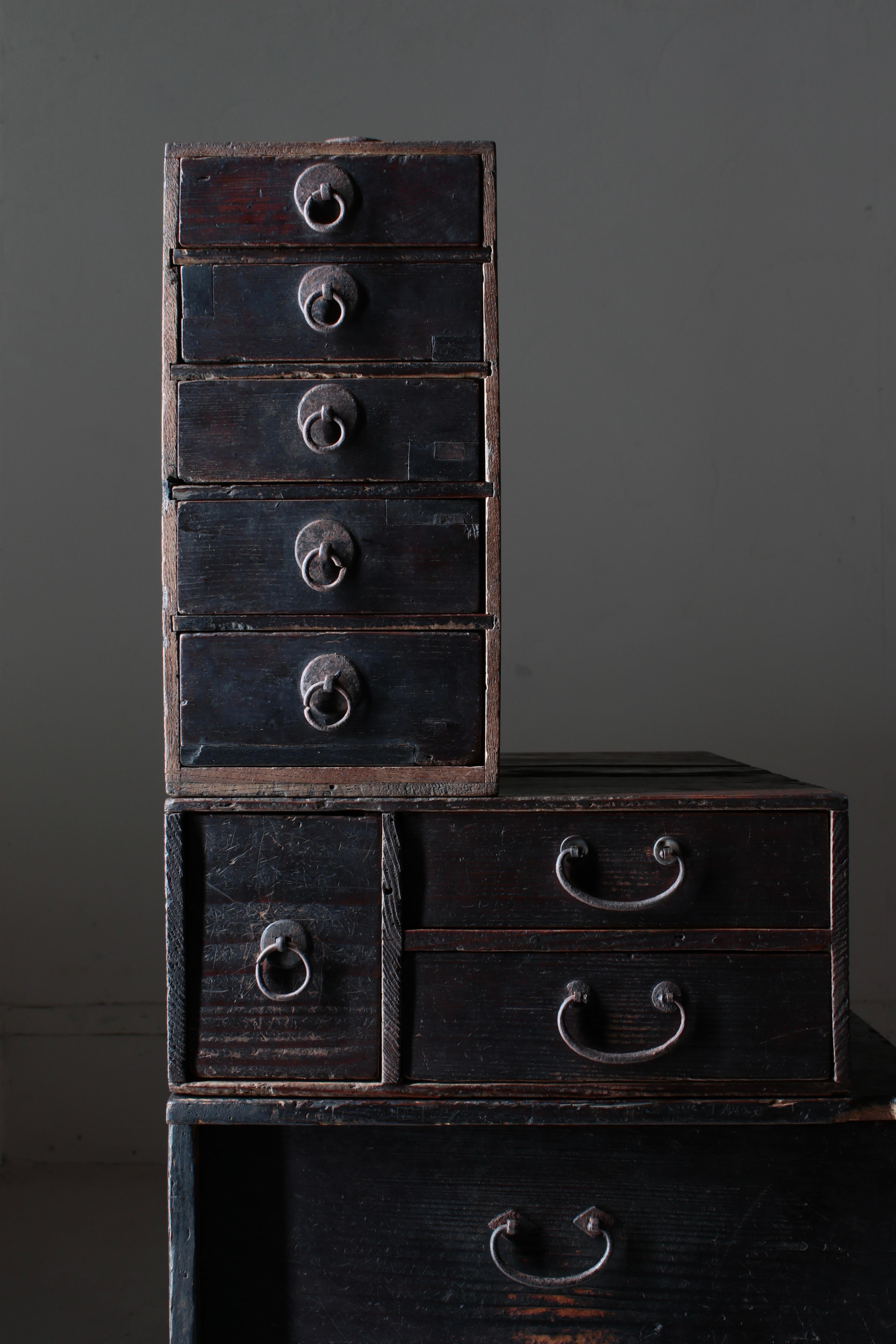 Japanese Antique Small Drawer /Storage Tansu / 1868-1912s / Wabi-Sabi Mingei 9