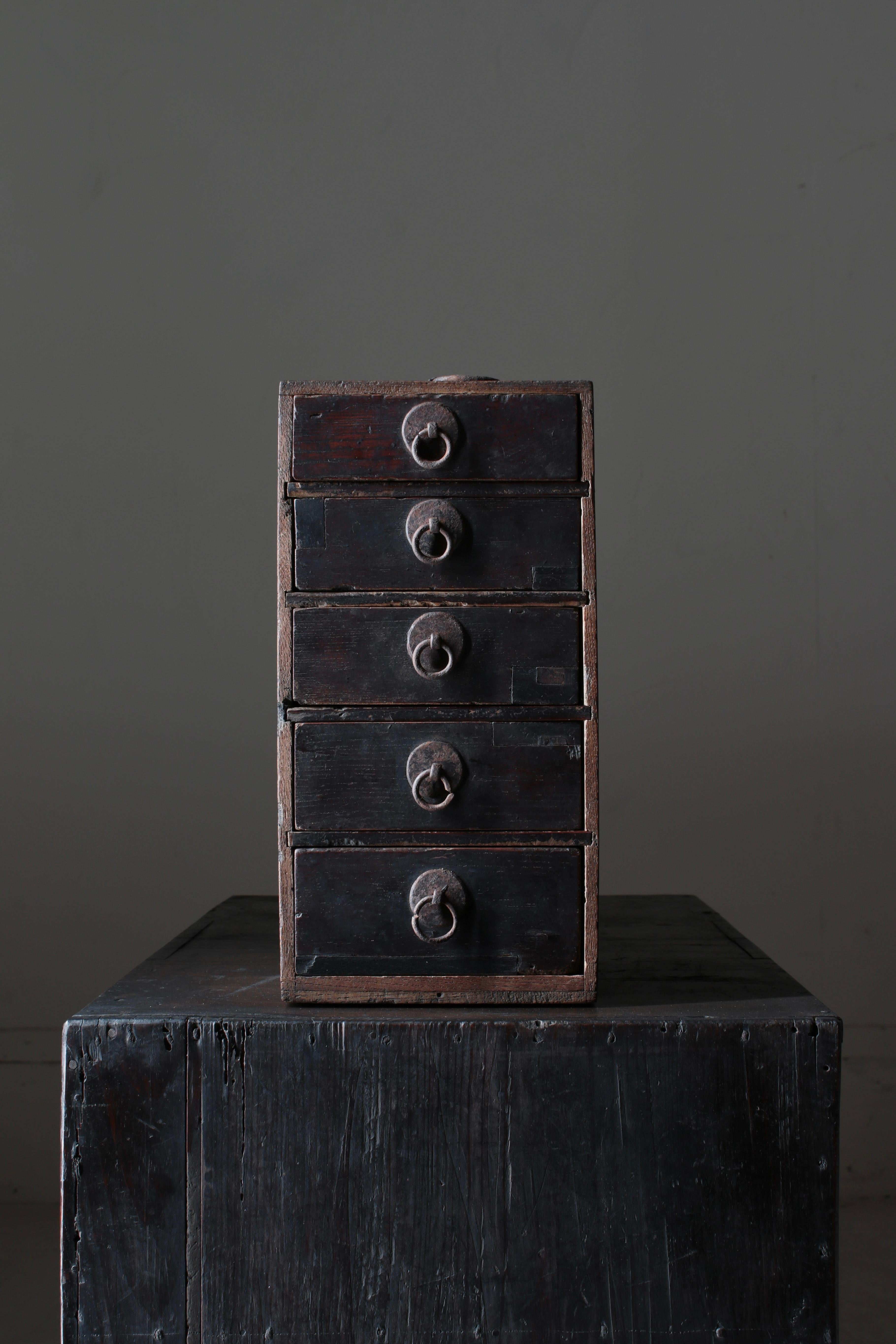 Japanese Antique Small Drawer /Storage Tansu / 1868-1912s / Wabi-Sabi Mingei 10