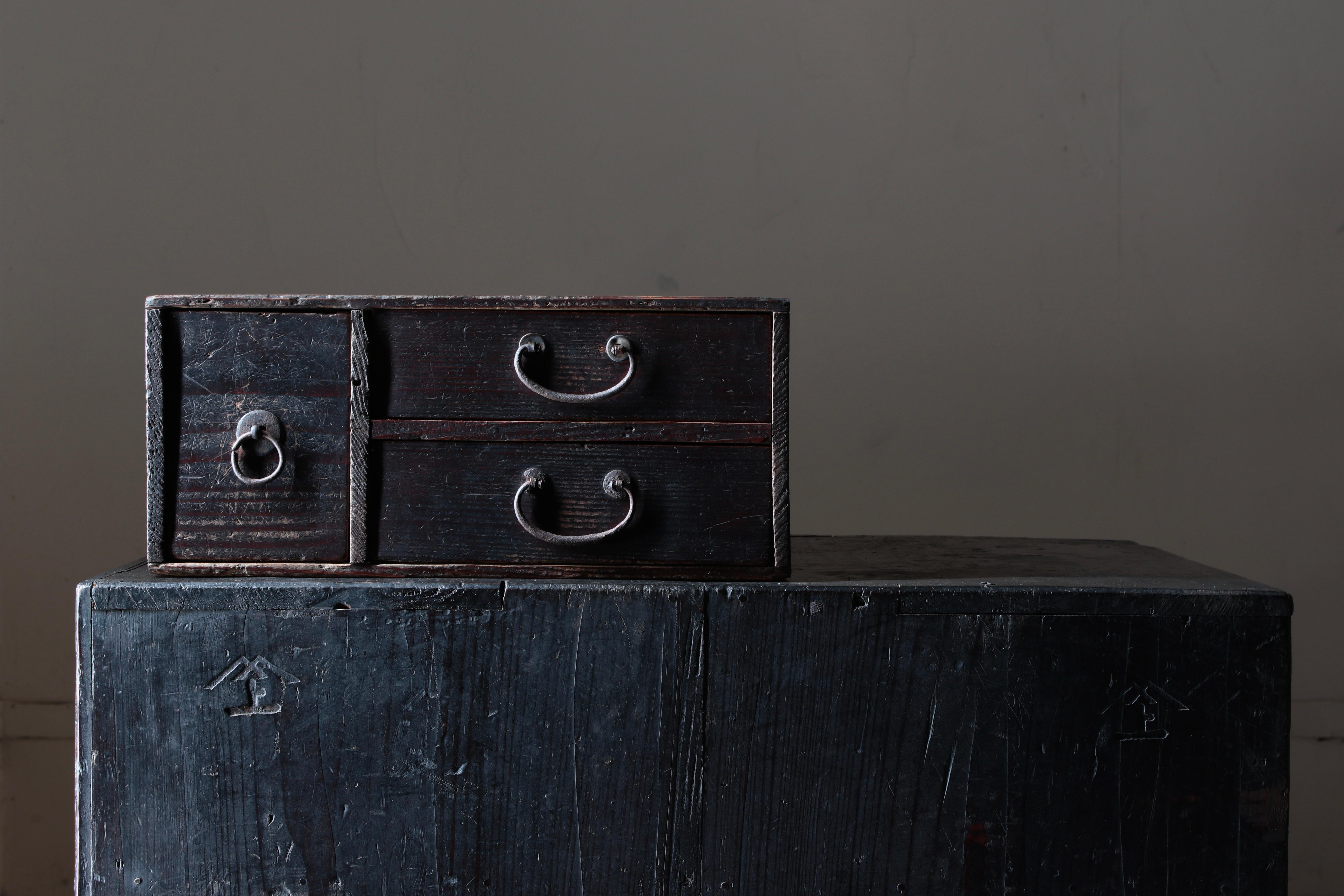 Japanese Antique Small Drawer /Storage Tansu / 1868-1912s / Wabi-Sabi Mingei 11