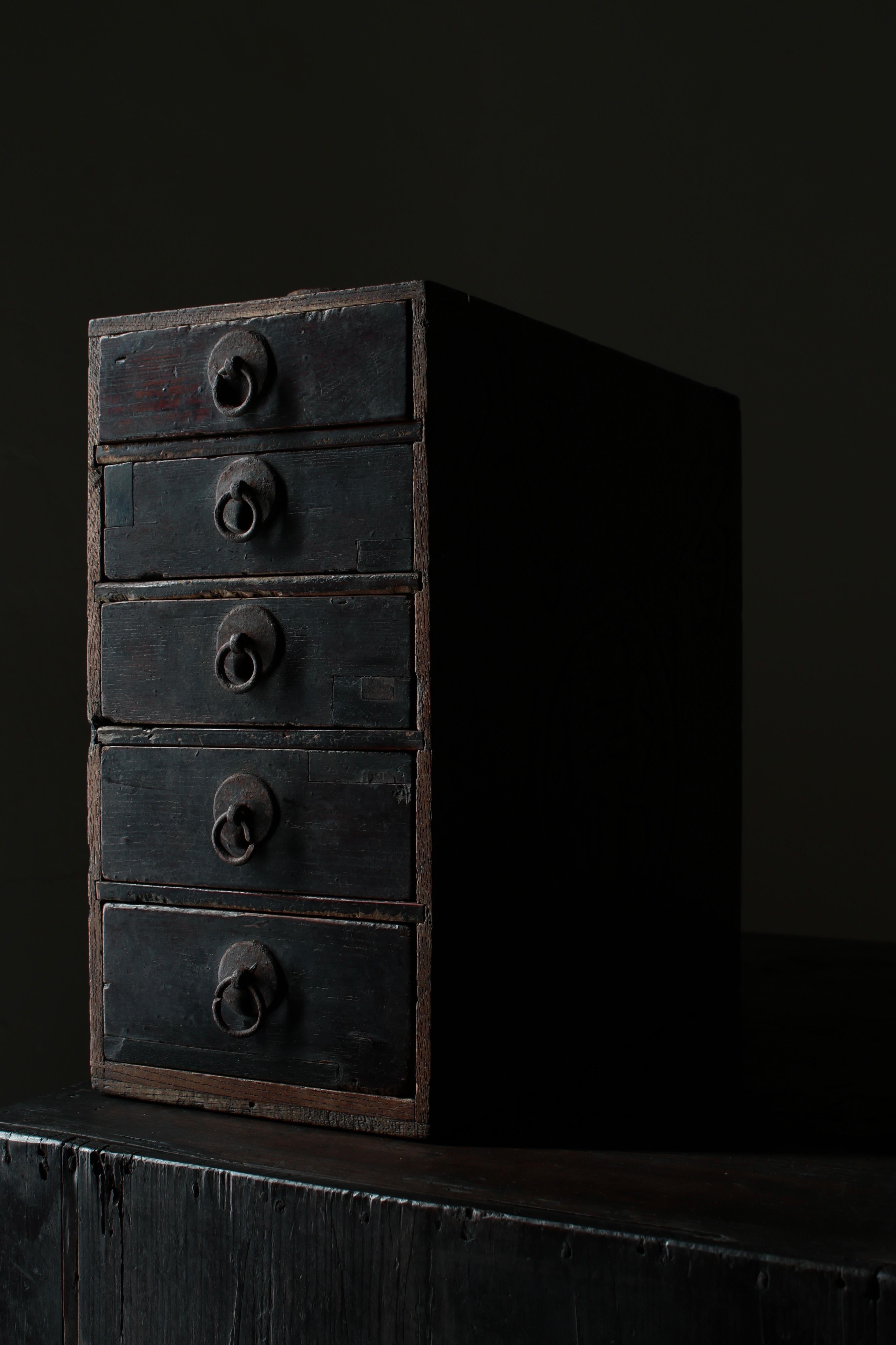 Meiji Japanese Antique Small Drawer /Storage Tansu / 1868-1912s / Wabi-Sabi Mingei