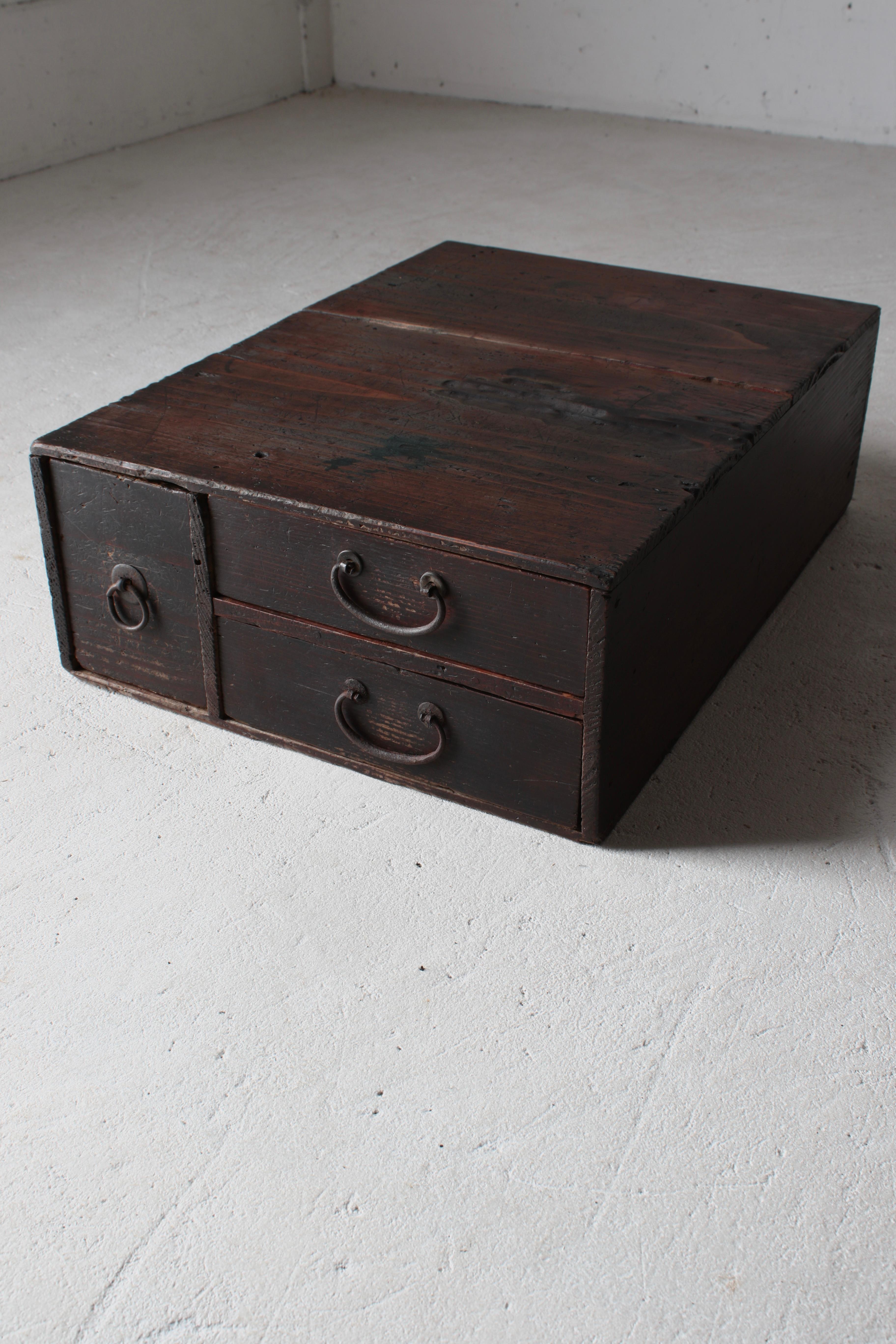 19th Century Japanese Antique Small Drawer /Storage Tansu / 1868-1912s / Wabi-Sabi Mingei