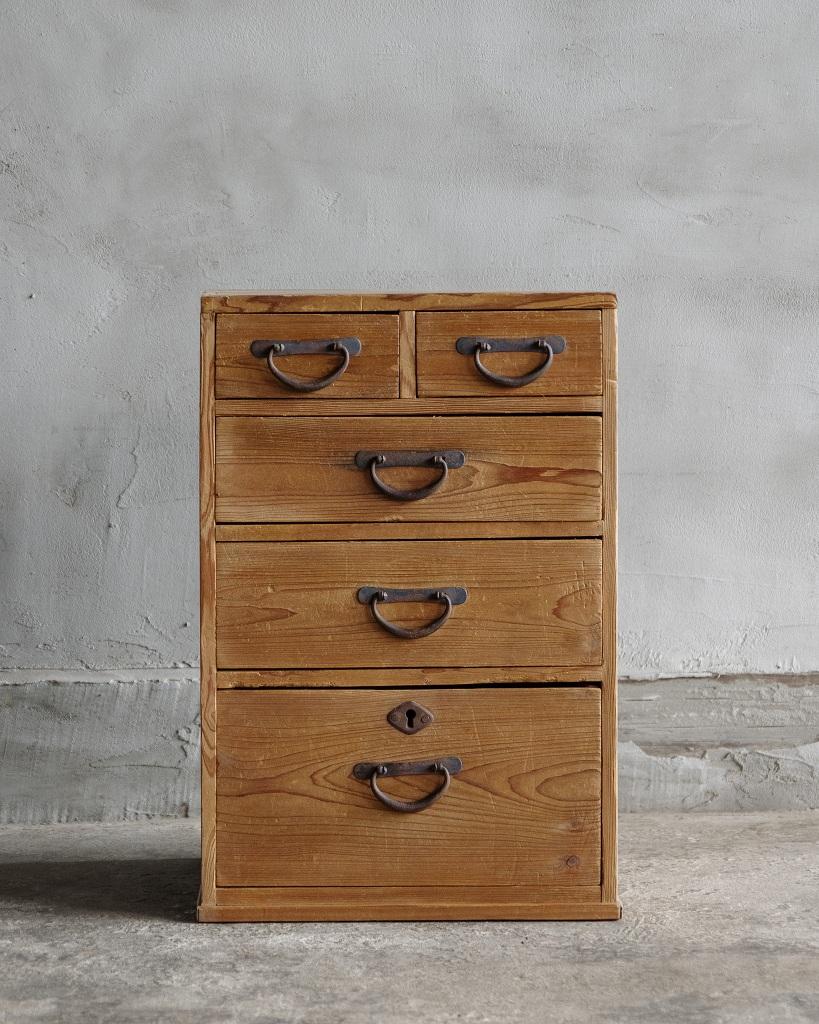 Early 20th Century Japanese Antique Small Drawer, Taisho Era '1912-1926', Wabi Sabi