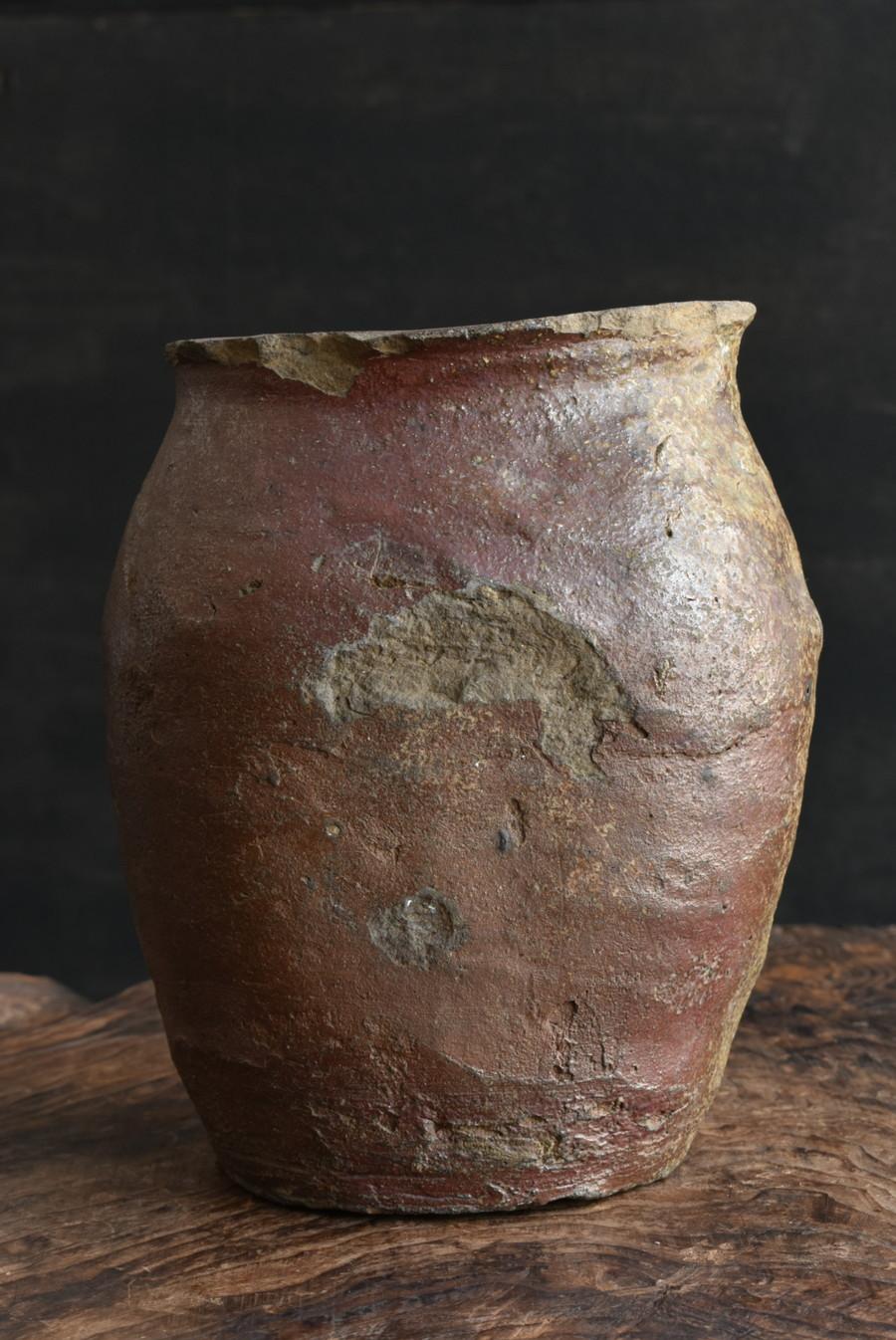 Japanese Antique small Pottery Jar 15-16th Century/ Wabi-Sabi Jar/Tokoname For Sale 7