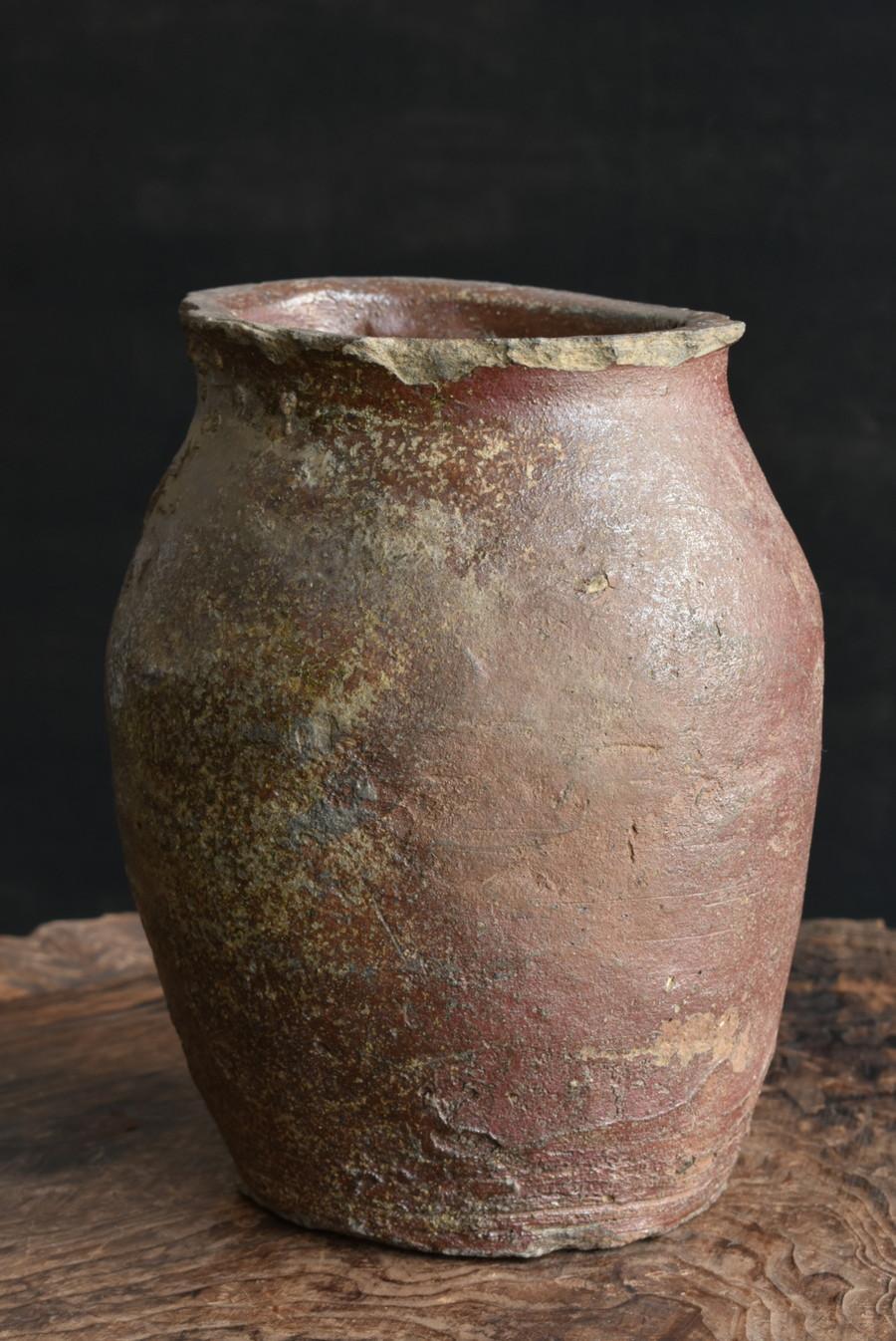 Japanese Antique small Pottery Jar 15-16th Century/ Wabi-Sabi Jar/Tokoname For Sale 2