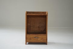 Japanese Antique Keyaki Wood Small Cabinet, 1930s–1950s - Japandi Wabi-Sabi