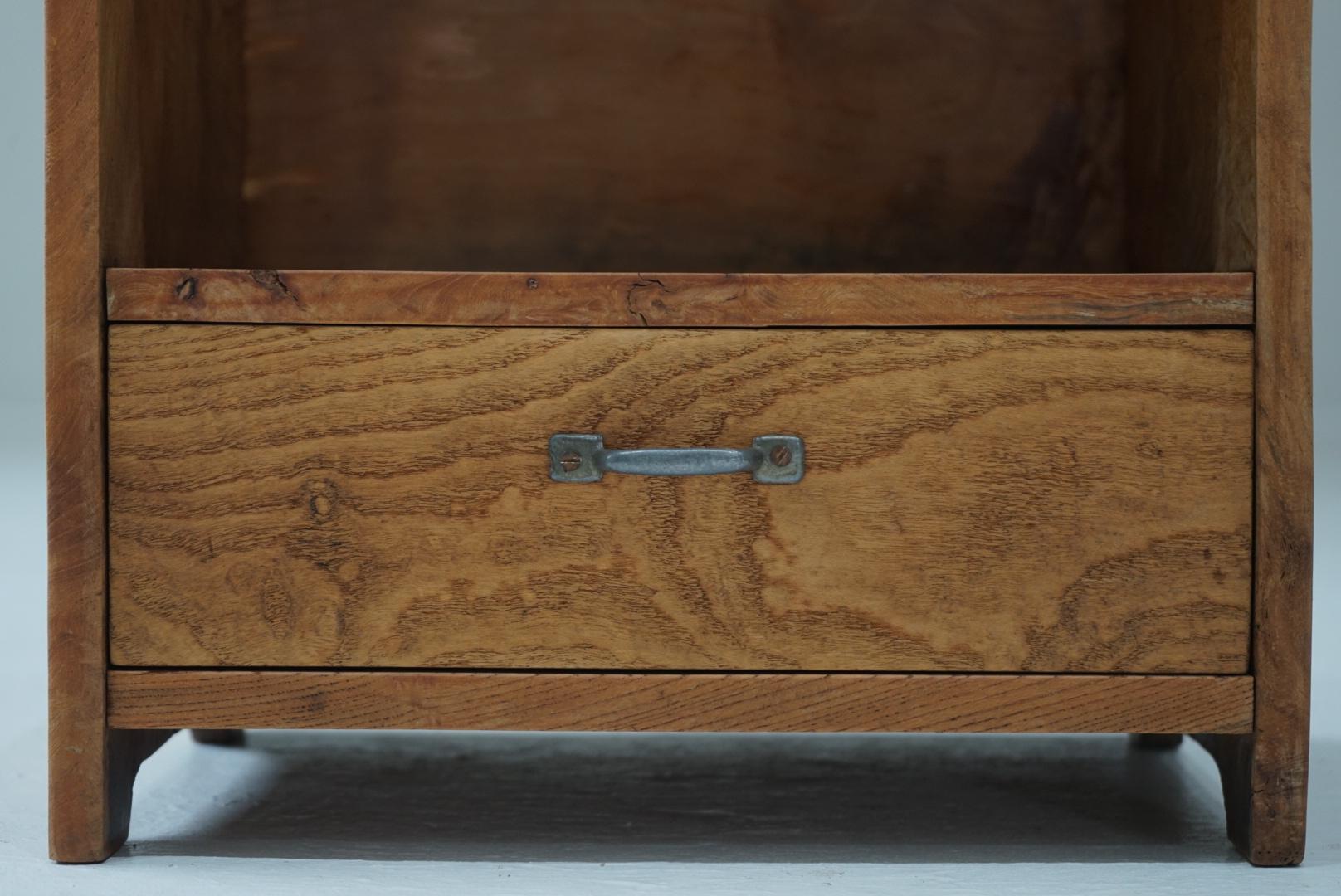 Wood Japanese Antique Small shelf Display shelf Wabi-Sabi Japandi For Sale
