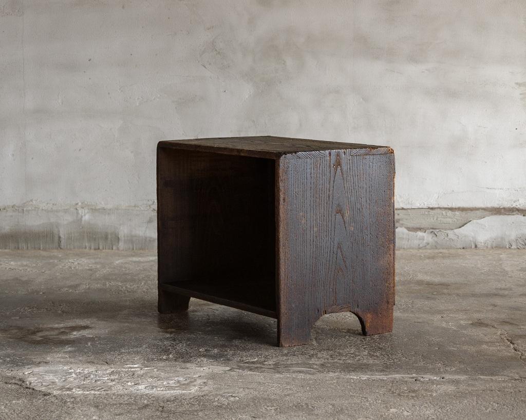 XIX secolo Scaffale antico giapponese, tarda epoca Meiji'1868-1912'Wabi Sabi in vendita