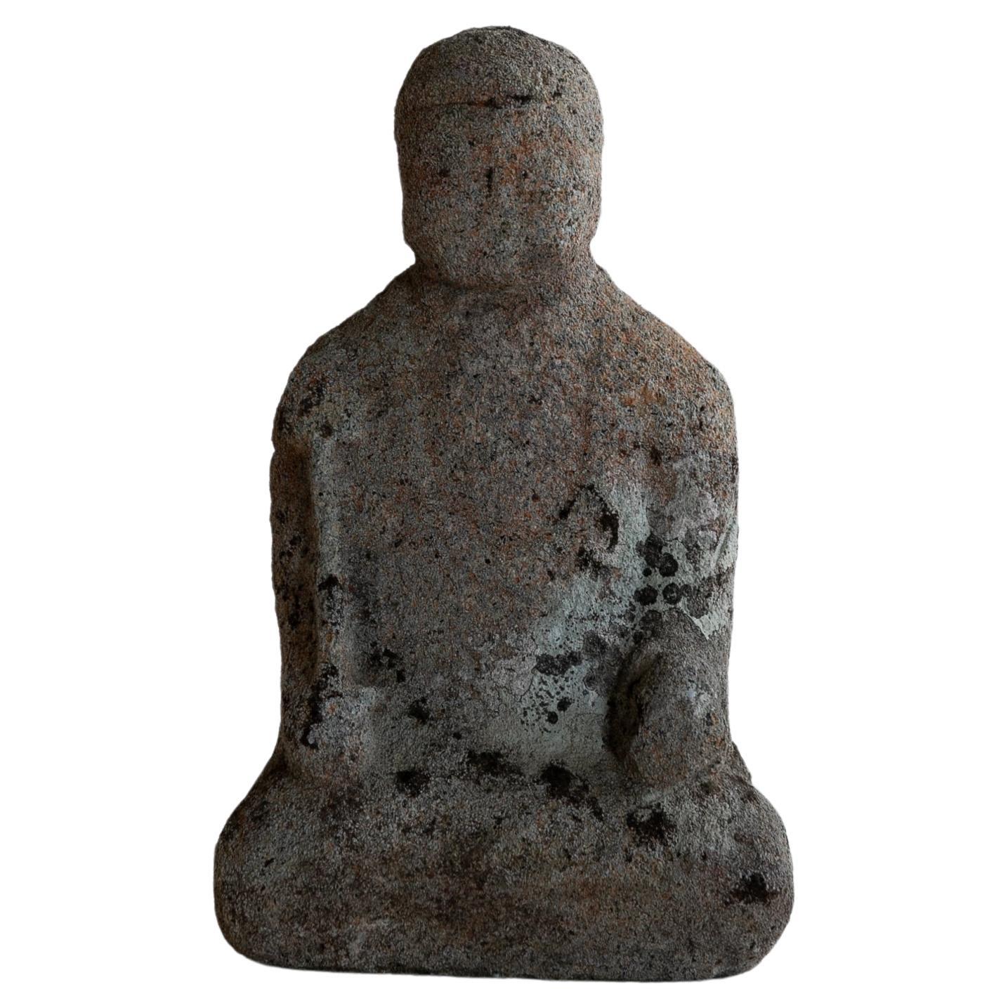 Japanese Antique small Stone Buddha/Jizo Bodhisattva/ Edo /1750-1868 / Wabi sabi