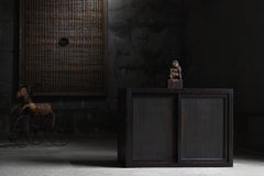 Japanese Antique Small Tansu 1860s-1920s / Sideboard Cabinet Wabisabi