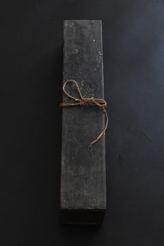 Japanese Antique Small Wooden Box / Hanging Scroll Box / Edo  / Old Storage Box