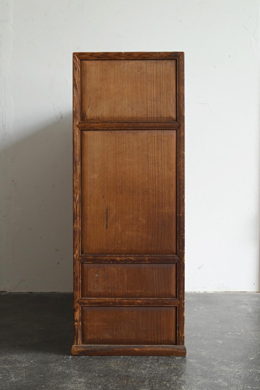 Japanese antique small wooden storage shelf / Early 20th century For Sale 5