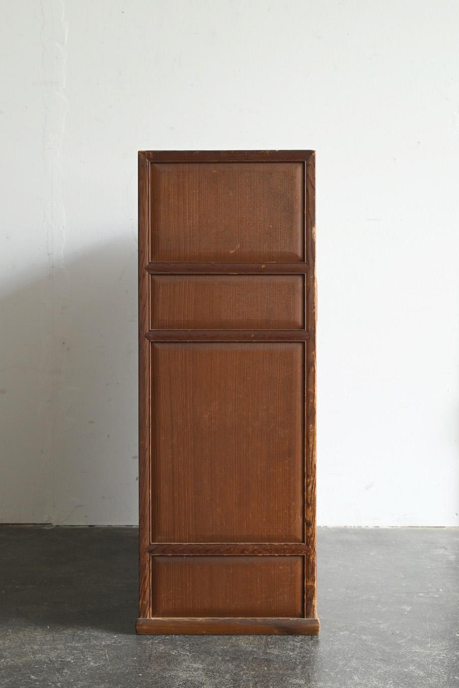 Japanese antique small wooden storage shelf / Early 20th century For Sale 2