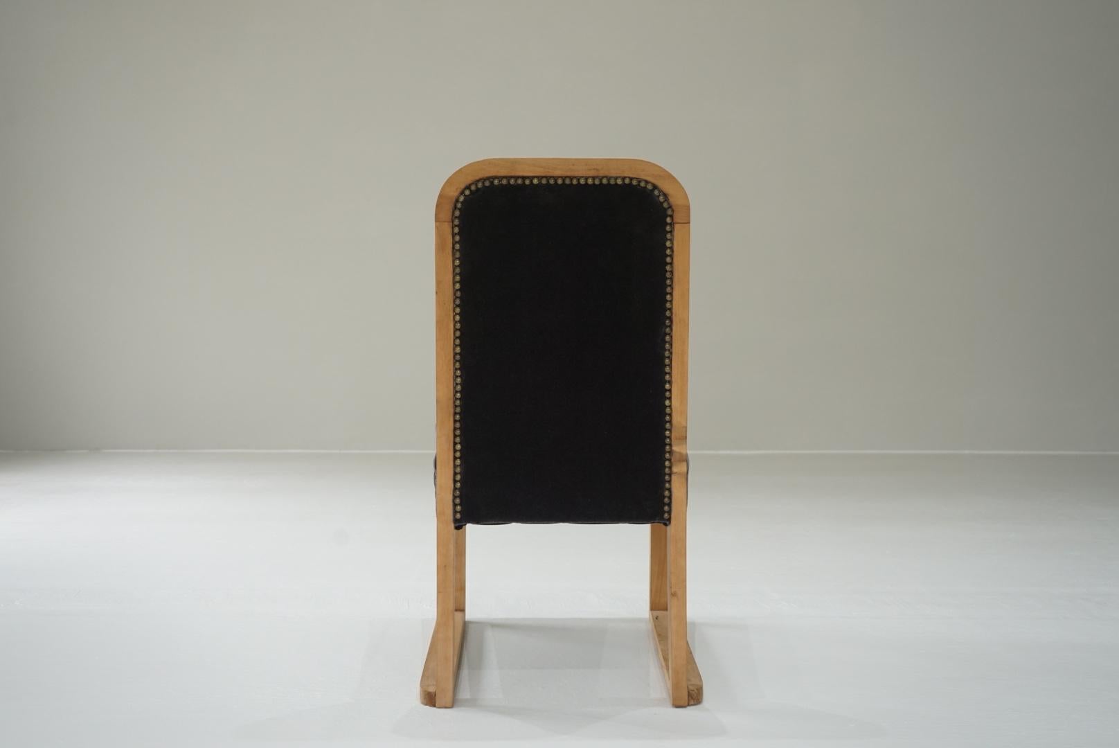 Japanese Antique Sofa Chair 1950s-1960s Primitive Japandi 5