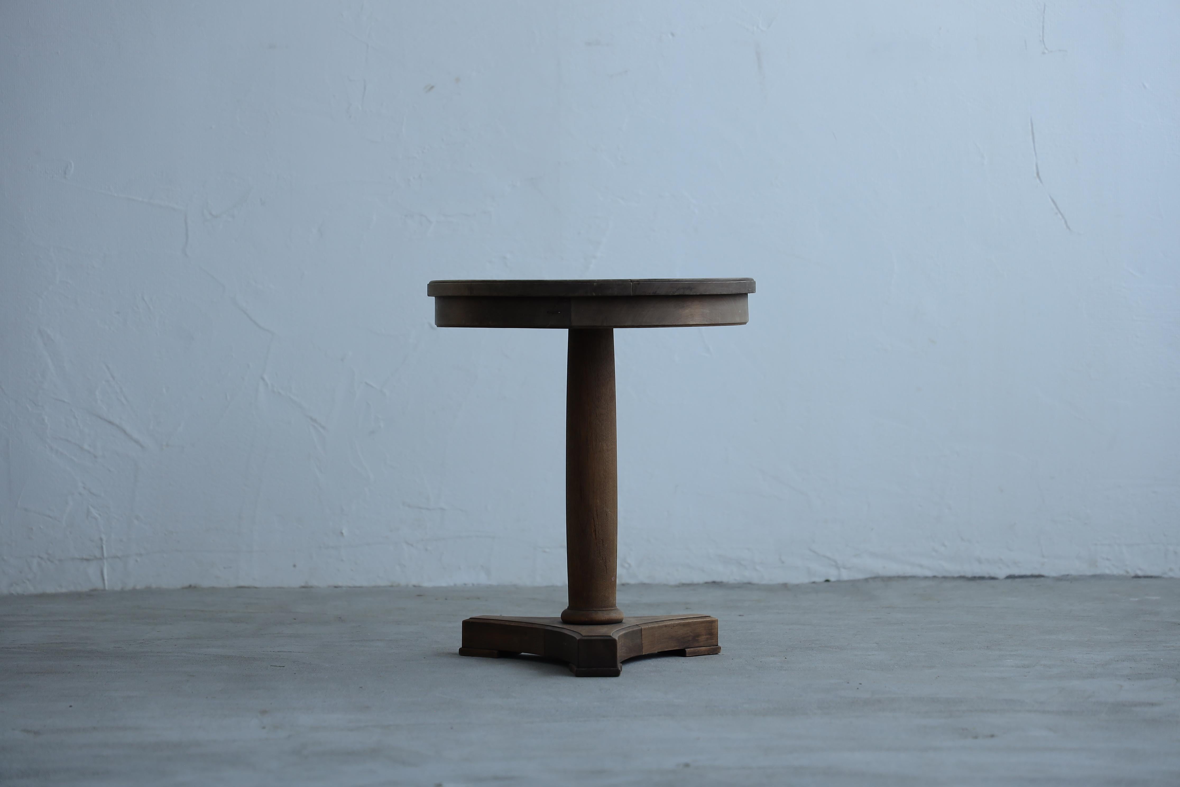 Hand-Crafted Japanese Antique sofa side table, Wabi Sabi, Japandi For Sale