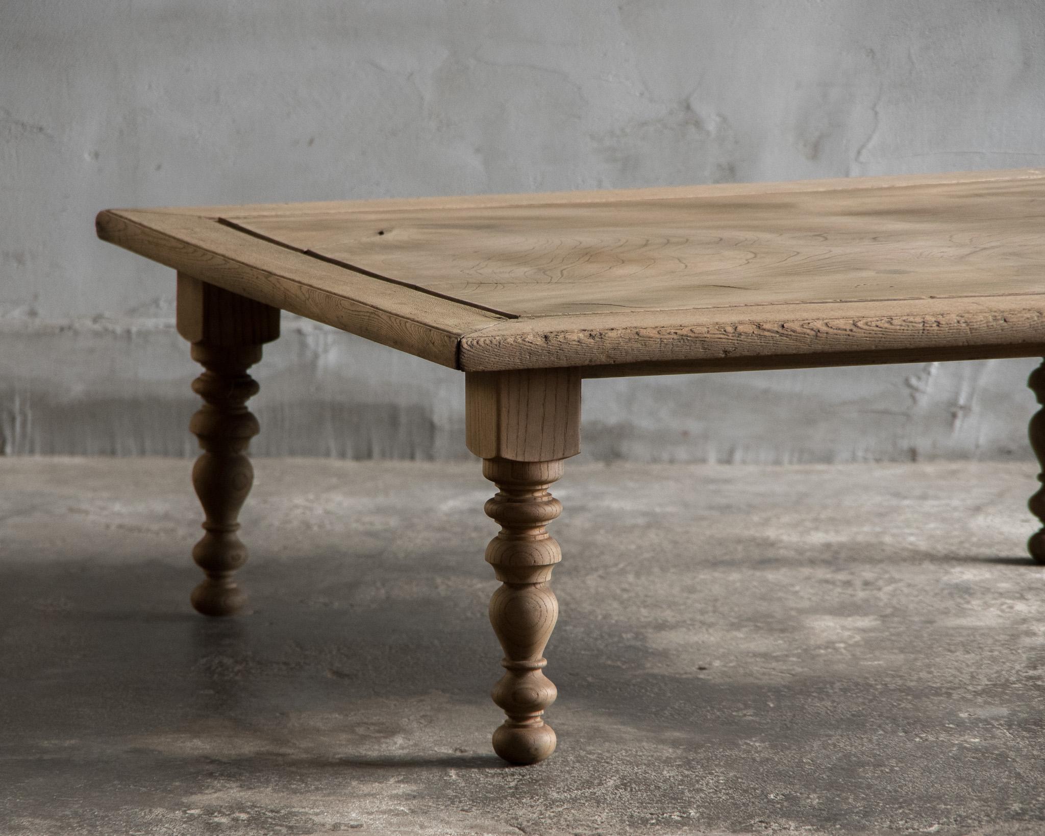 Mesa Baja Cuadrada Antigua Japonesa, Finales de la Era Meiji '1868-1912', Wabi Sabi en Bueno estado para la venta en Hitachiomiya-shi, 08
