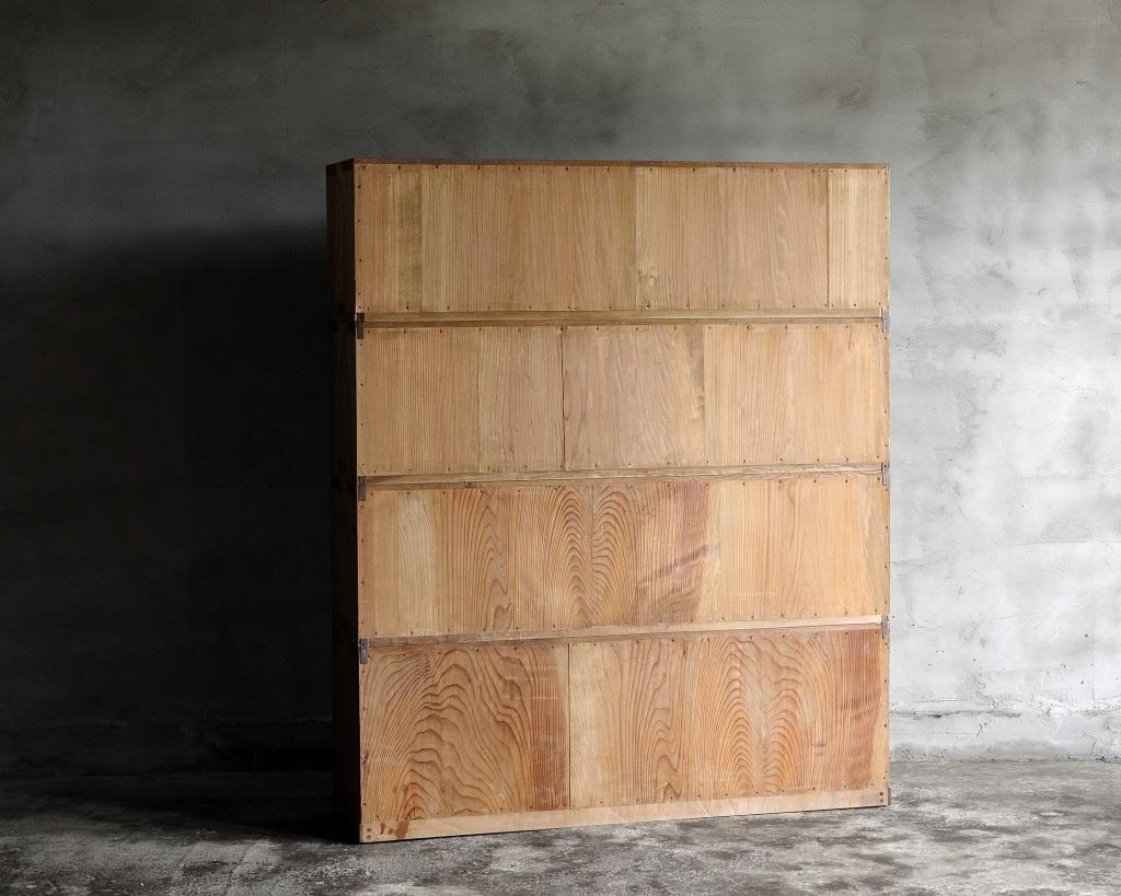 20th Century Japanese Antique Stackable Cabinet, Taisho Era'1912-1926', Wabi Sabi