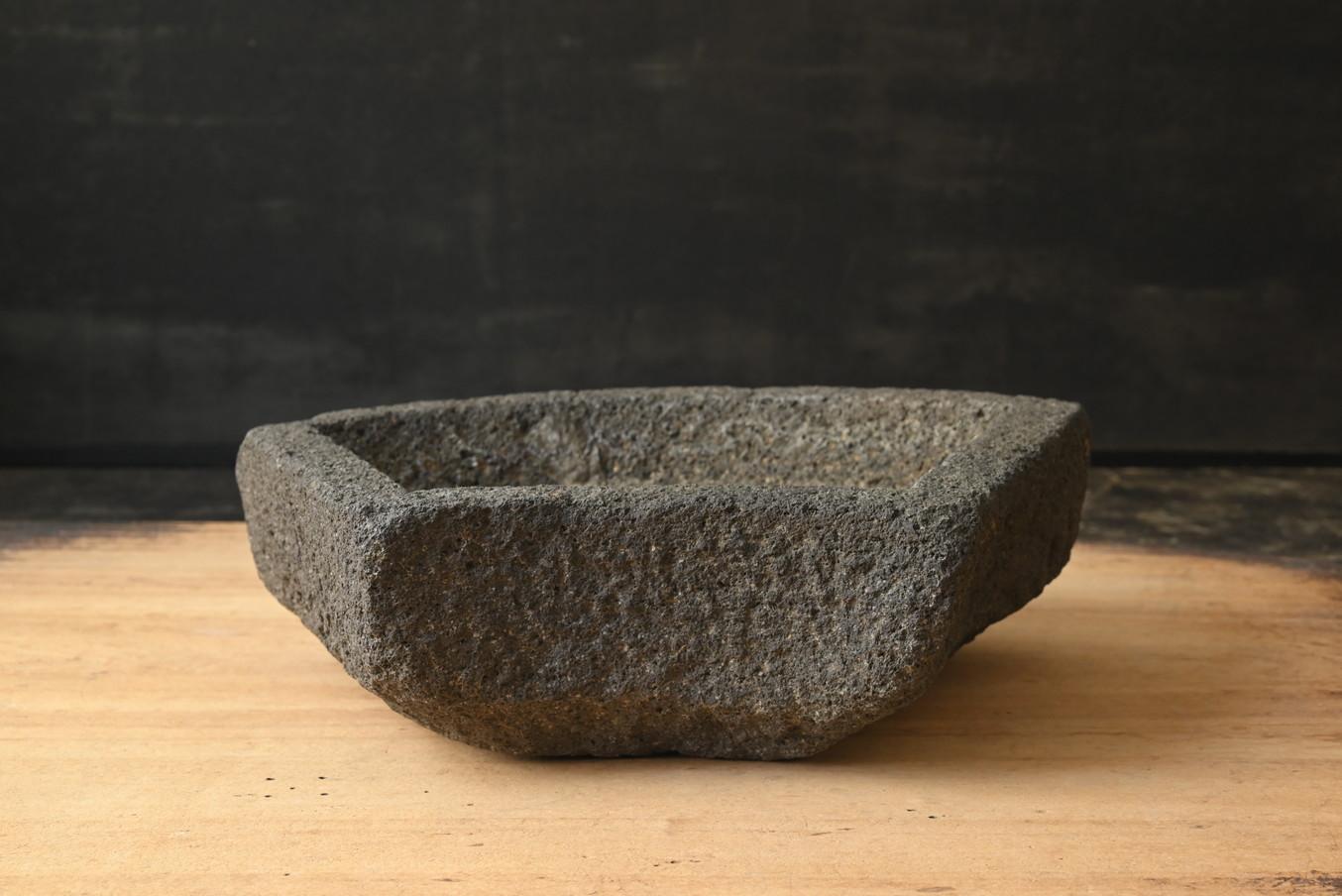19th Century Japanese antique stone basin 